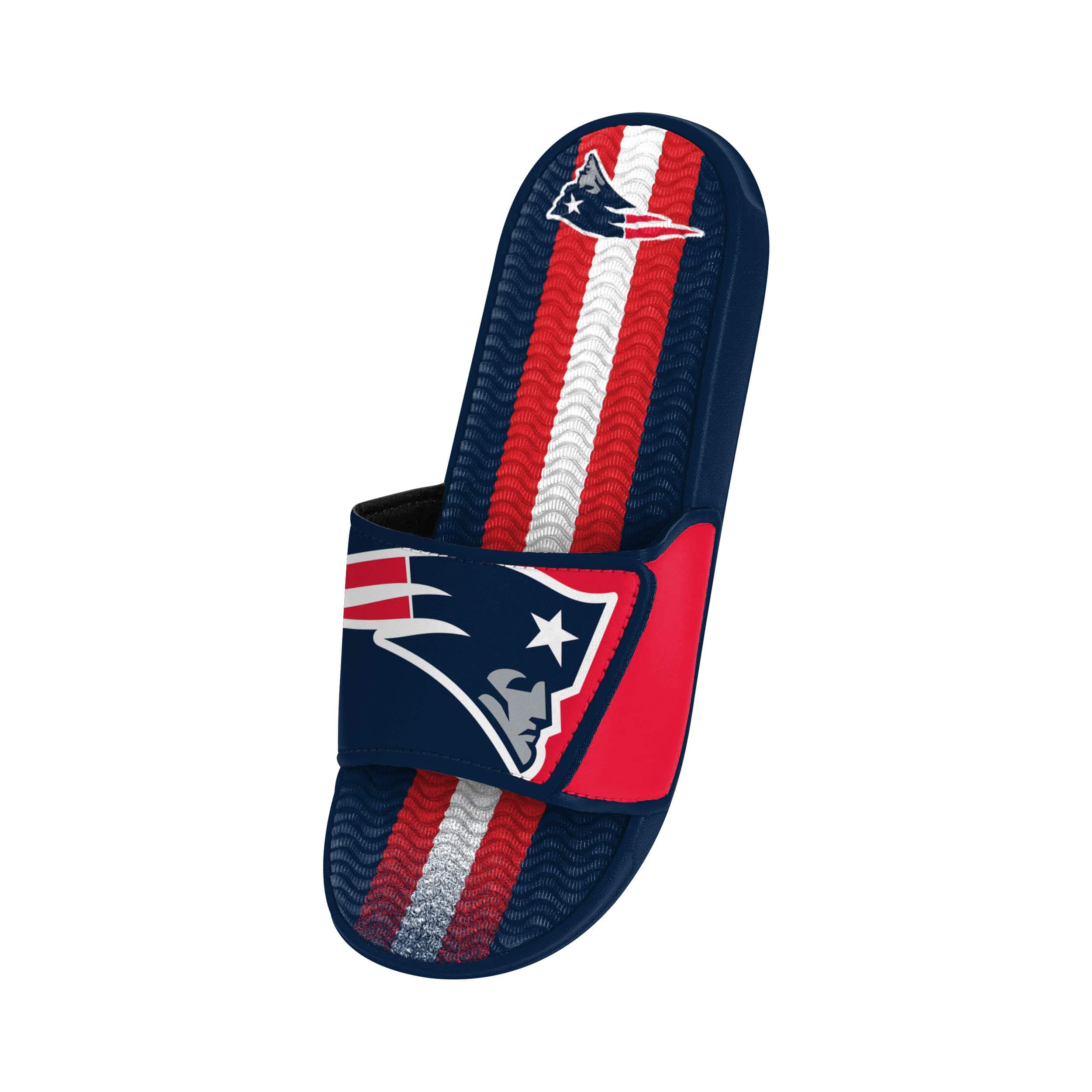 New England Patriots NFL Mens Team Stripe Gel Slide - Image 3