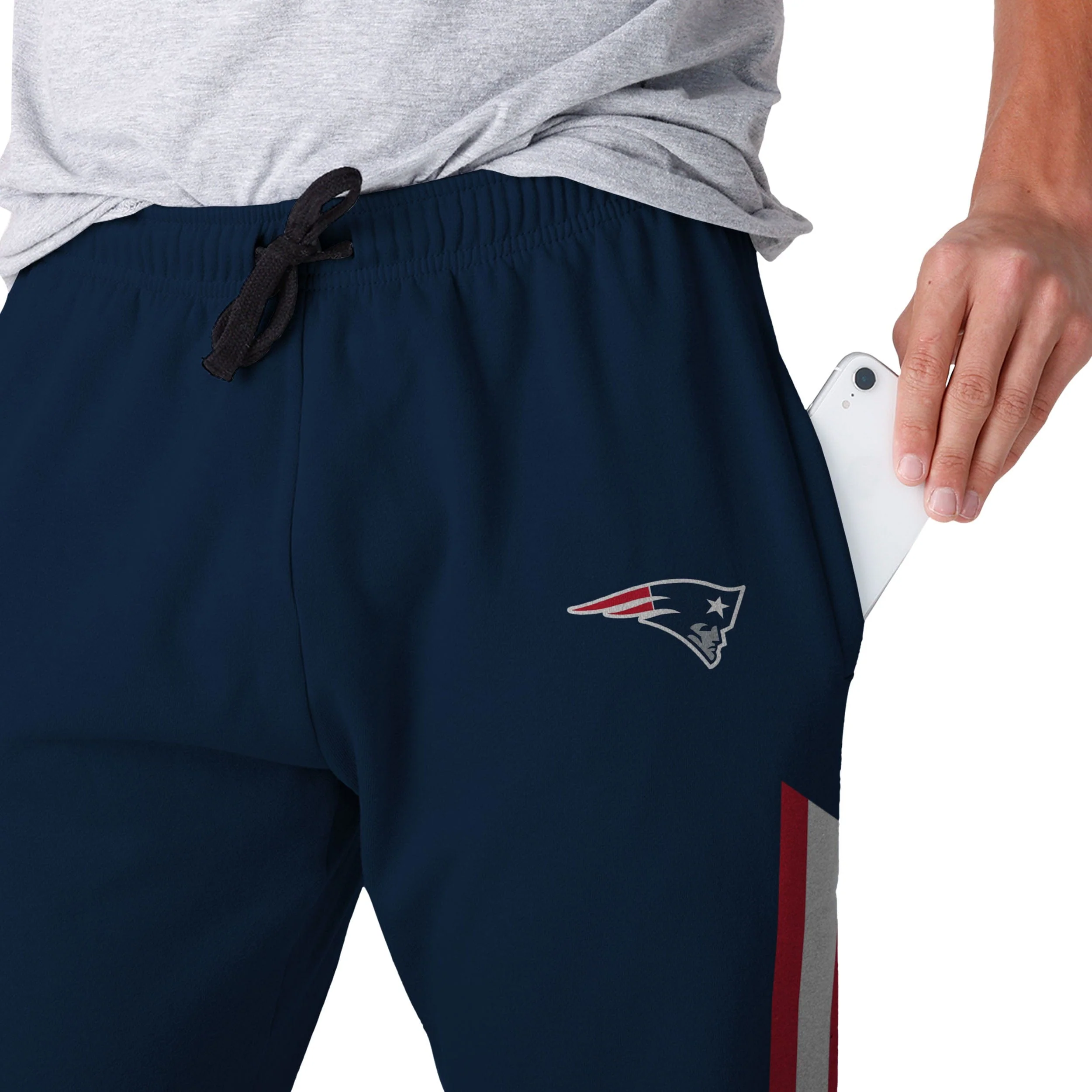 New England Patriots NFL Mens Team Stripe Joggers - Image 4