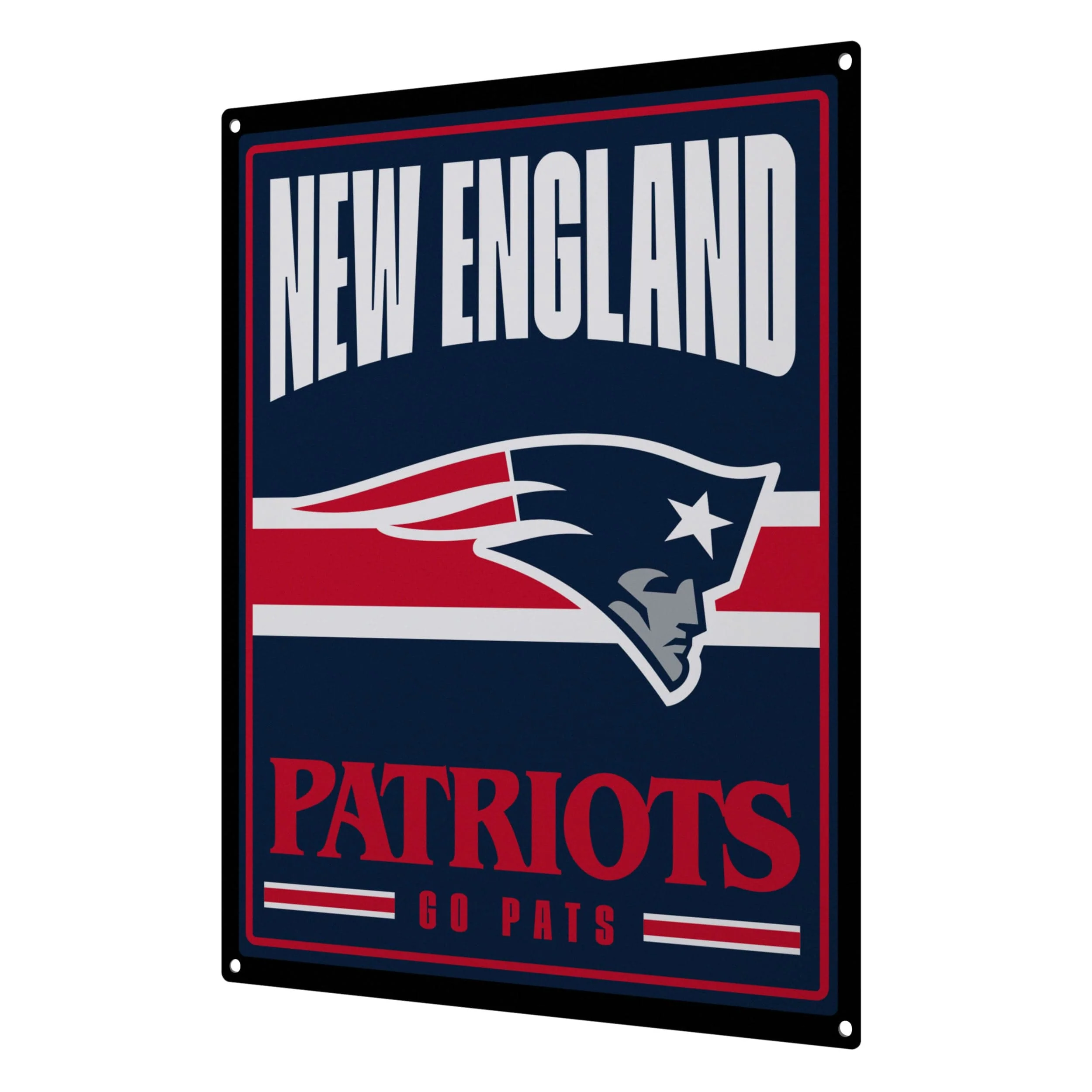New England Patriots NFL Metal Tacker Wall Sign - Image 2
