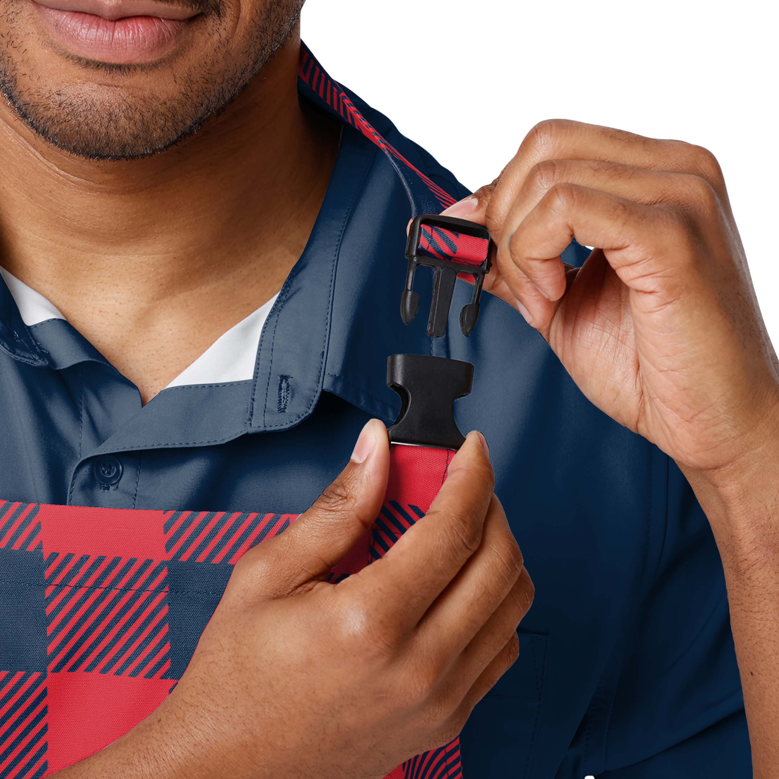 New England Patriots NFL Plaid Apron - Image 3