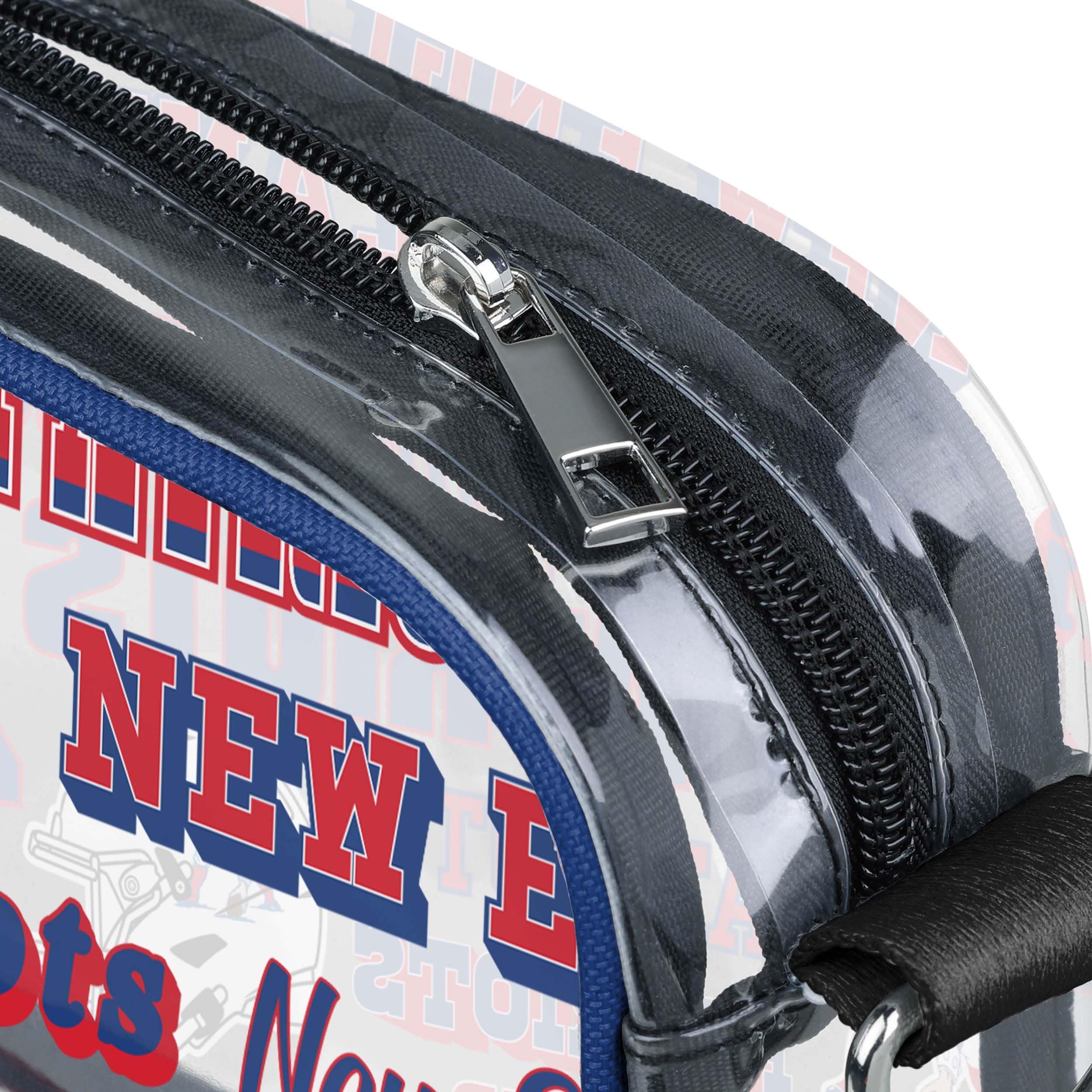 New England Patriots NFL Repeat Retro Print Clear Crossbody Bag - Image 4