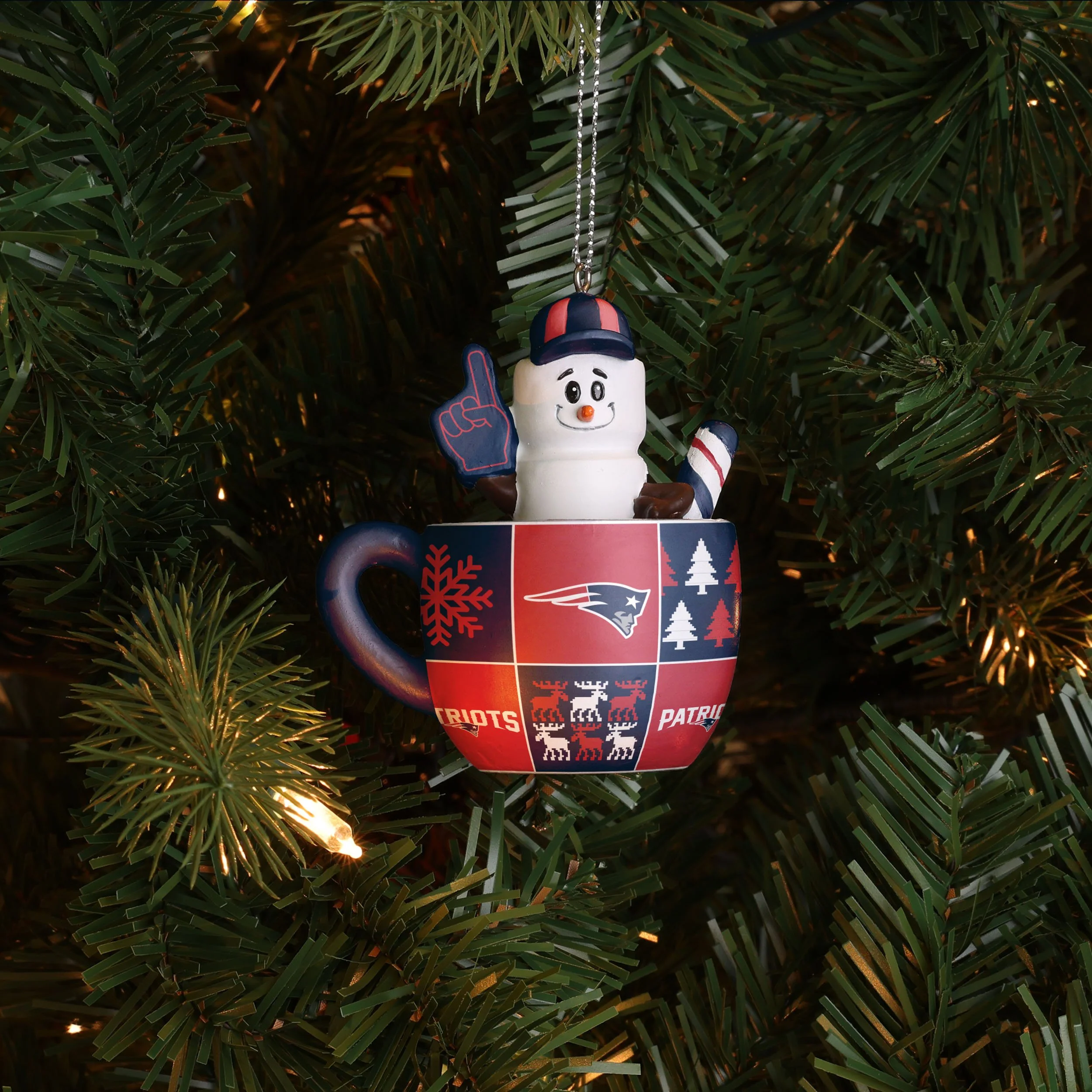 New England Patriots NFL Smores Mug Ornament - Image 2
