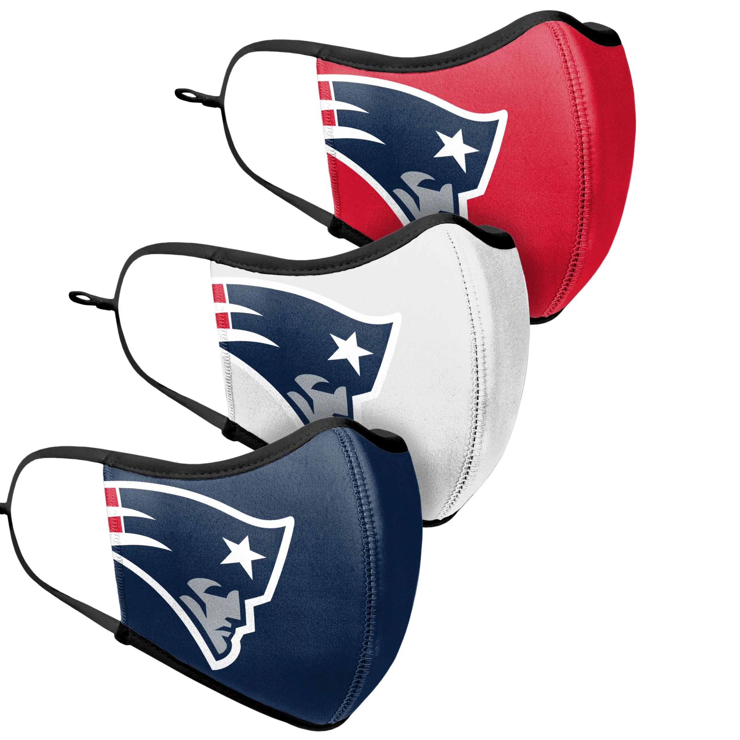 New England Patriots NFL Sport 3 Pack Face Cover - Image 3