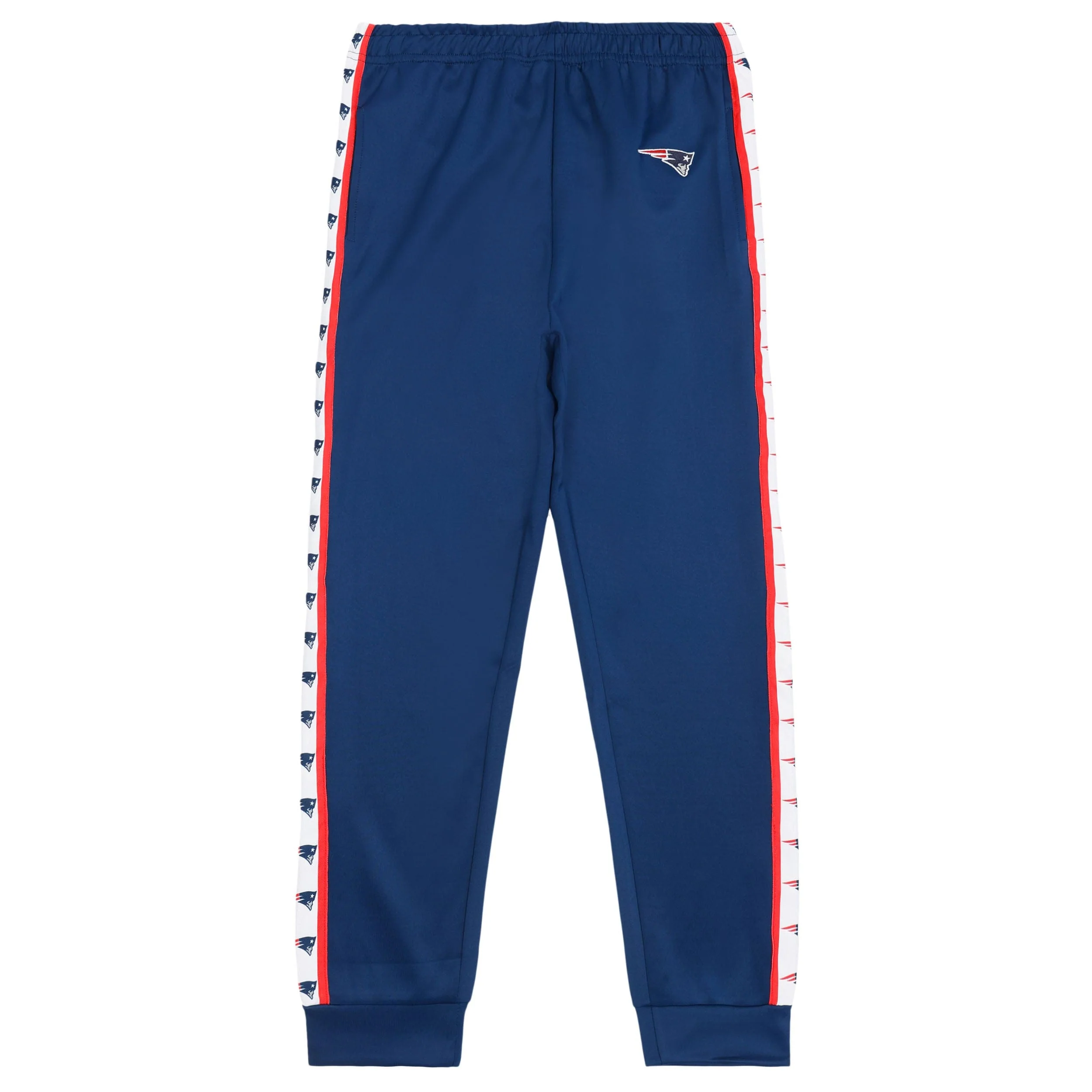 New England Patriots NFL Mens Stripe Logo Track Pants - Image 4