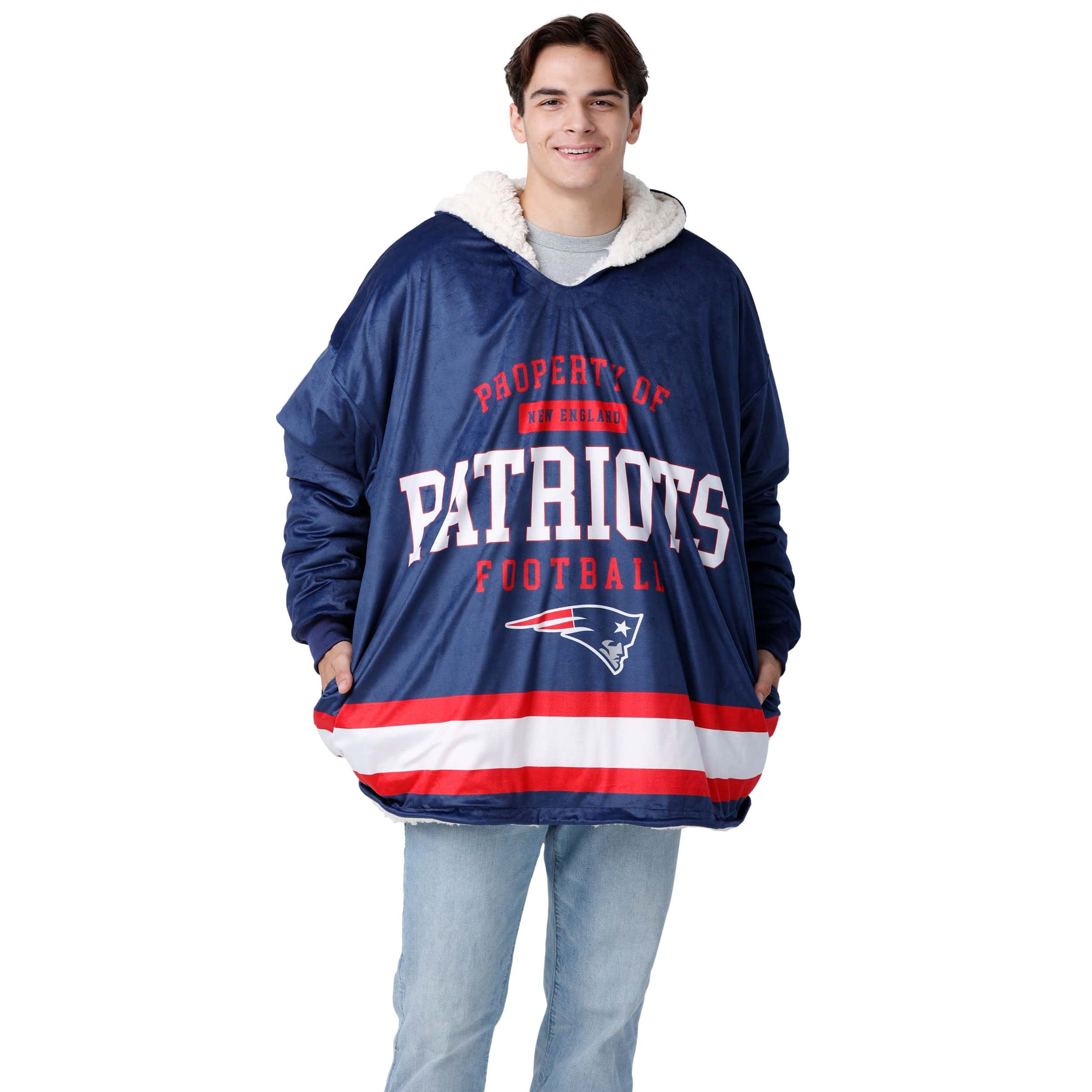 New England Patriots NFL Team Color Property Of Hoodeez - Image 3