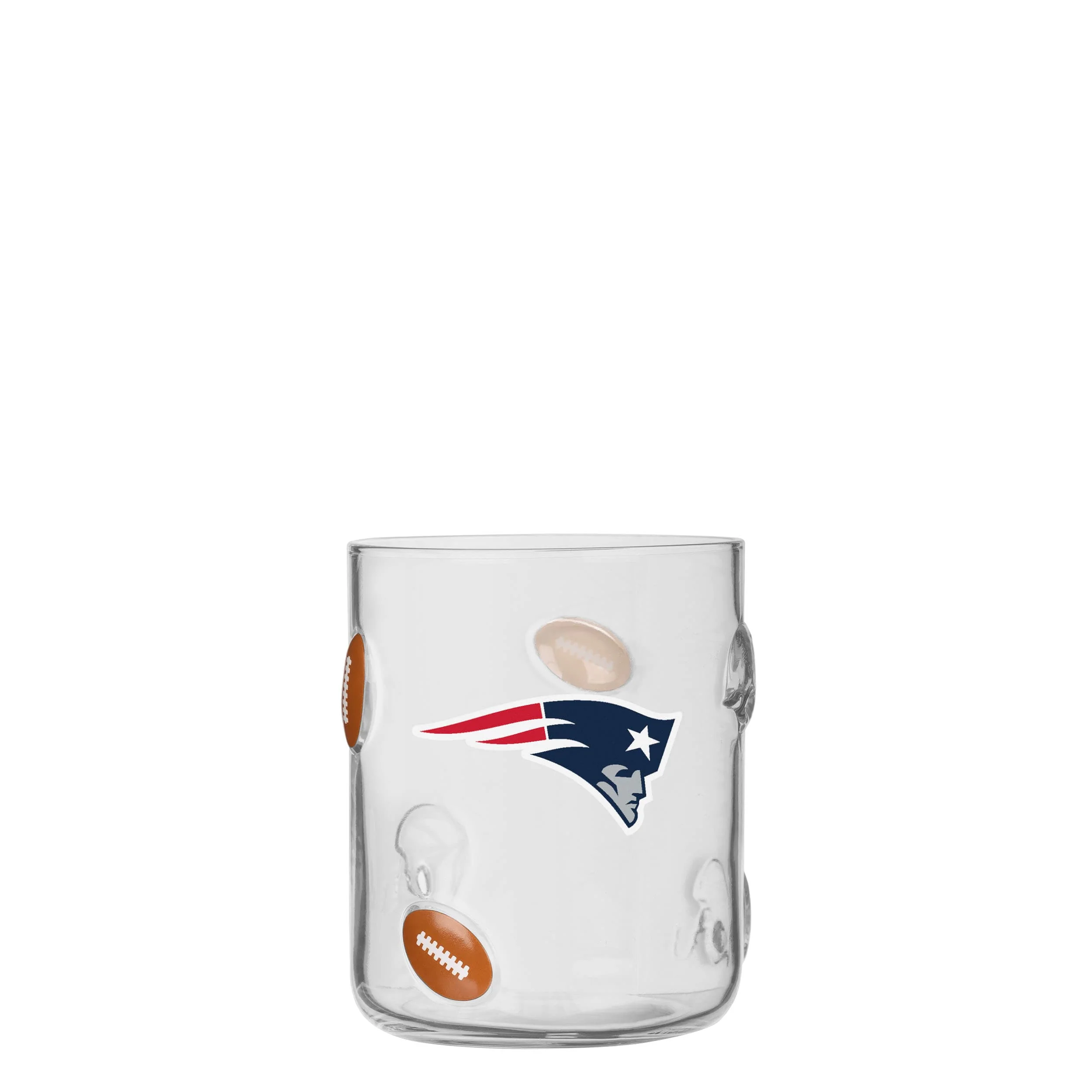 New England Patriots NFL Team Logo 17 oz Glass Cup (PREORDER - SHIPS MID JUNE)