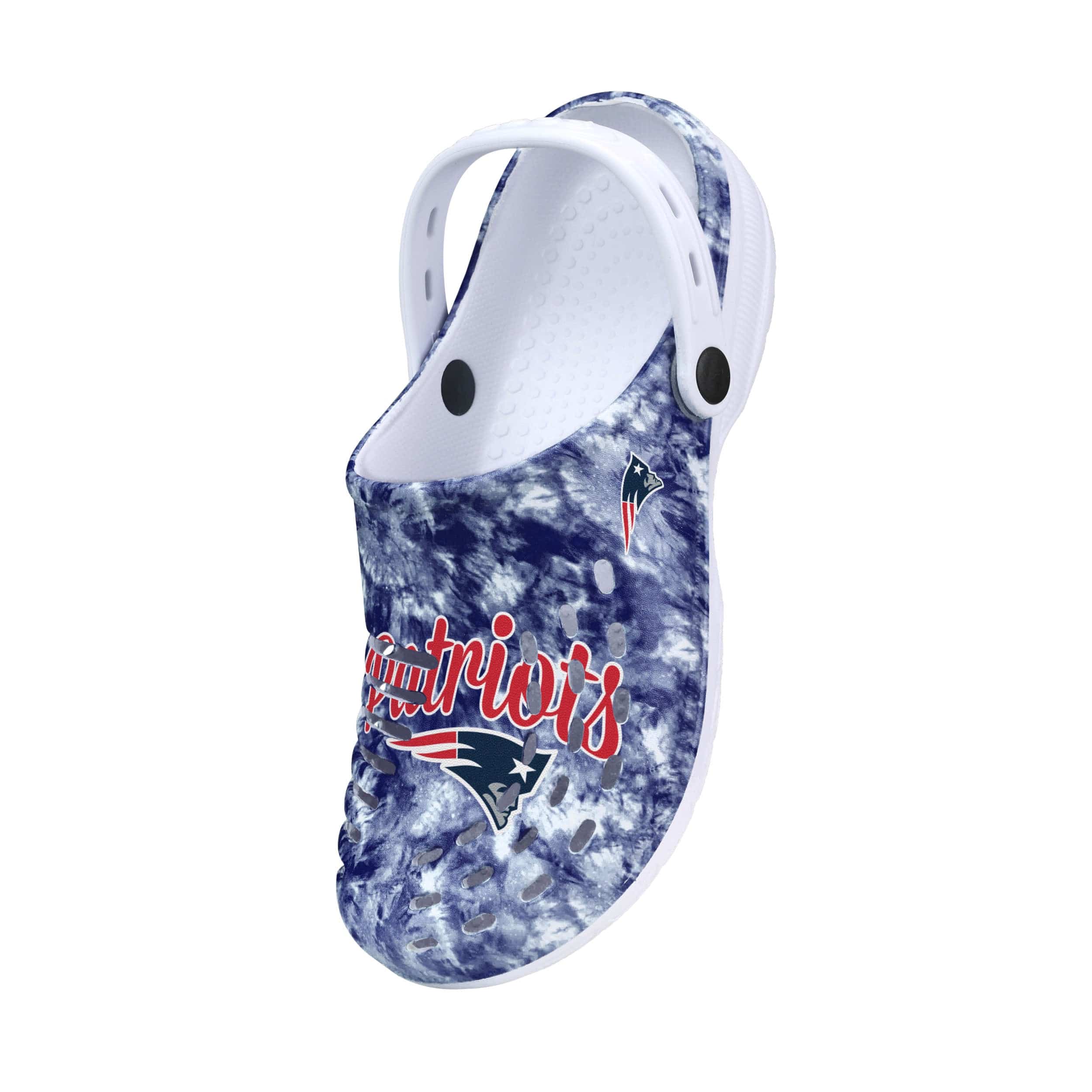 New England Patriots NFL Womens Cloudie Clog With Strap - Image 3