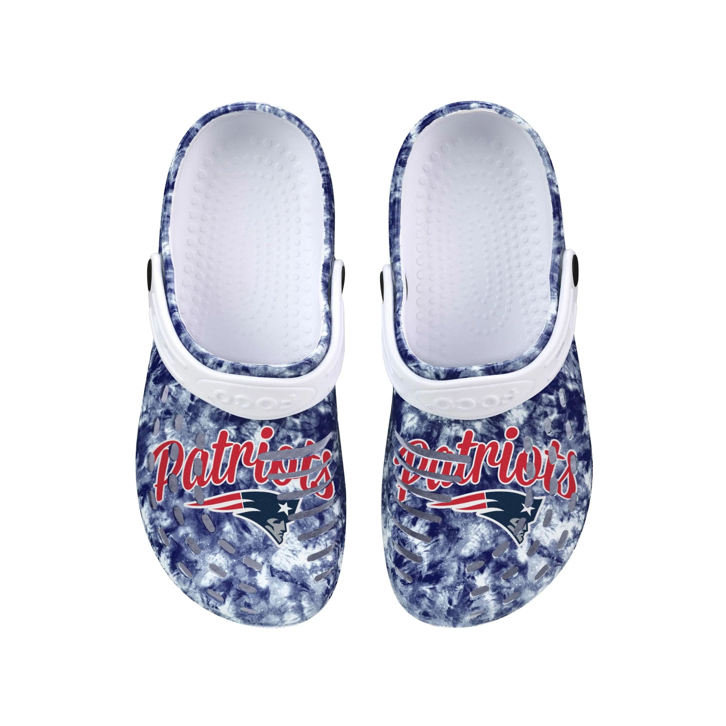 New England Patriots NFL Womens Cloudie Clog With Strap - Image 4