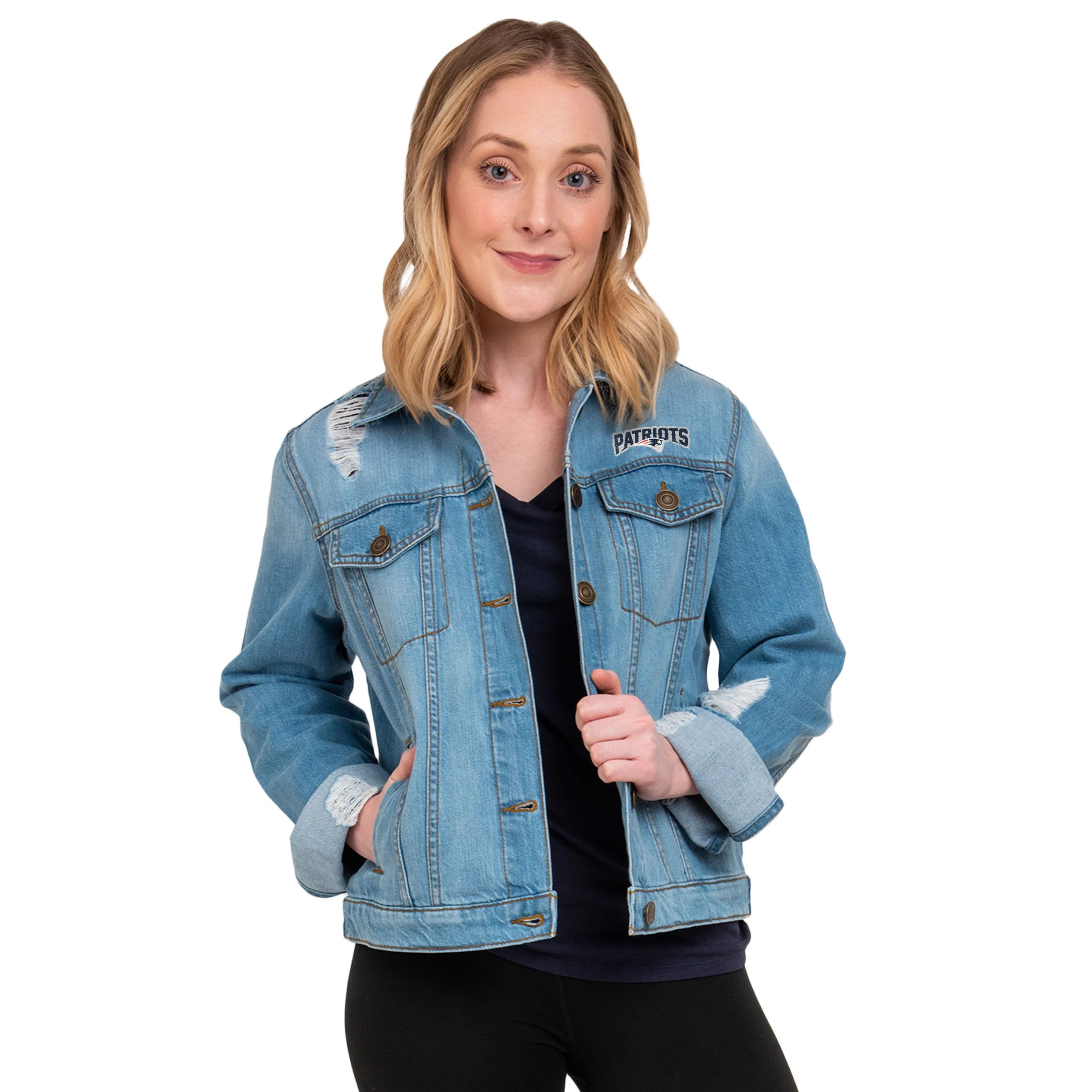 New England Patriots NFL Womens Denim Days Jacket