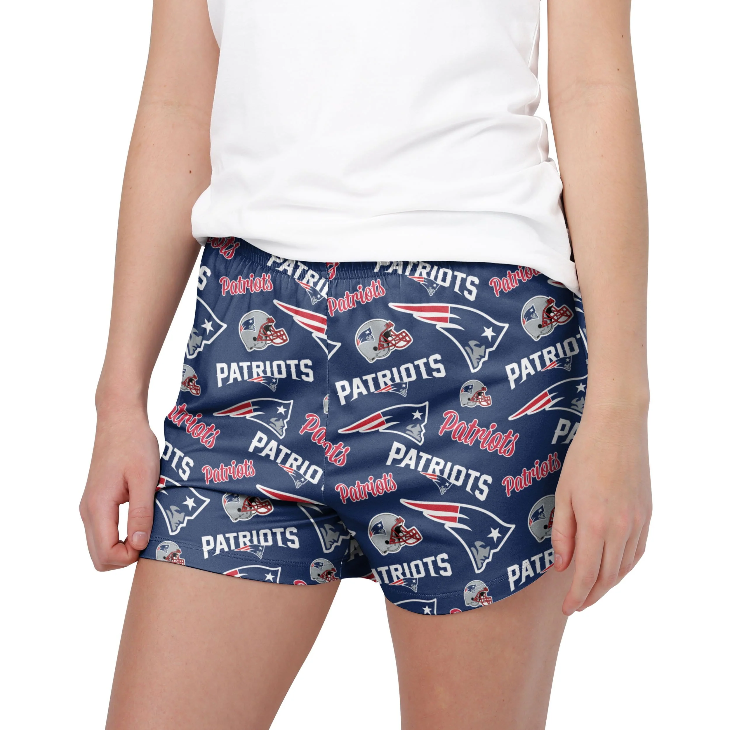 New England Patriots NFL Womens Gameday Ready Lounge Shorts