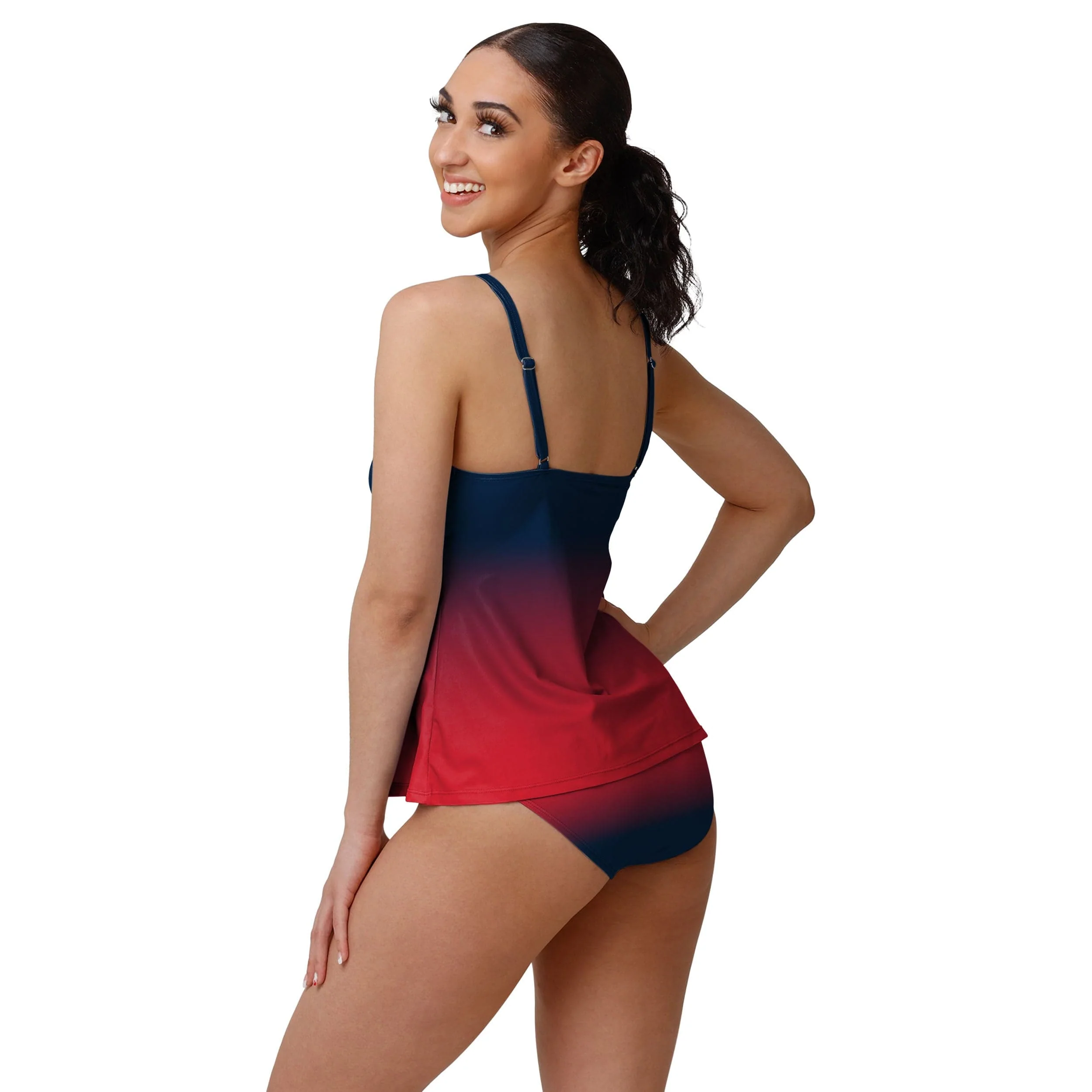New England Patriots NFL Womens Gametime Gradient Bikini Bottom - Image 4