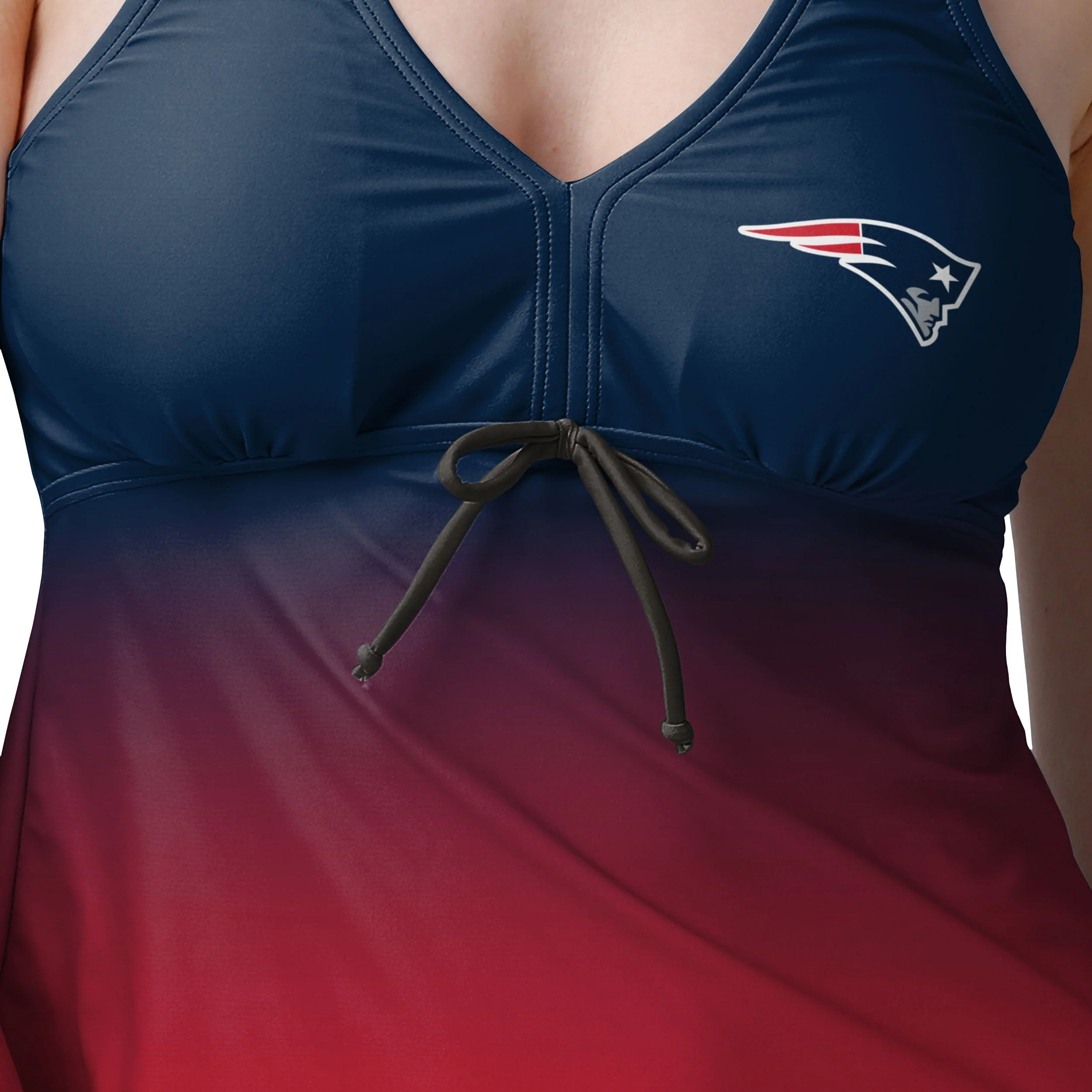 New England Patriots NFL Womens Gametime Gradient Tankini - Image 4