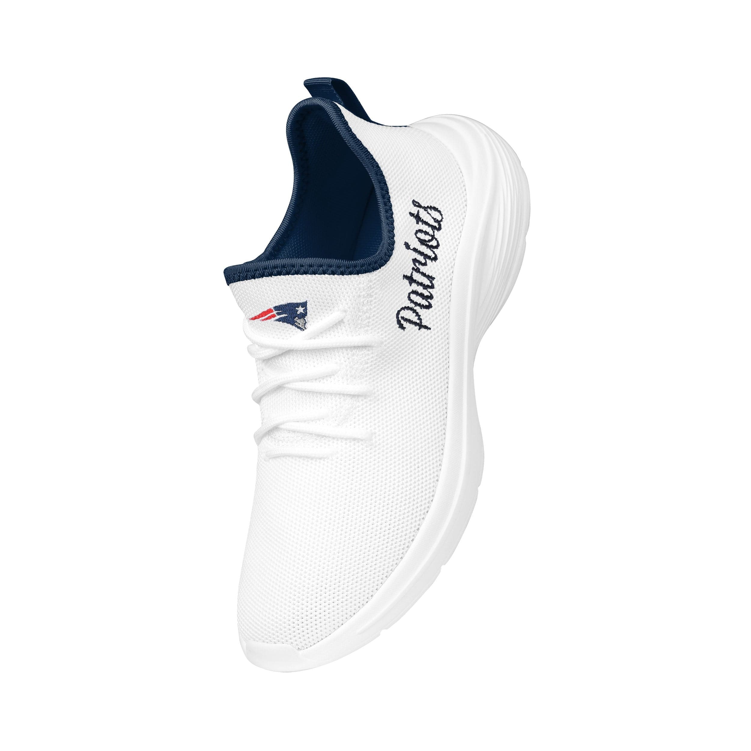 New England Patriots NFL Womens Midsole White Sneakers - Image 2