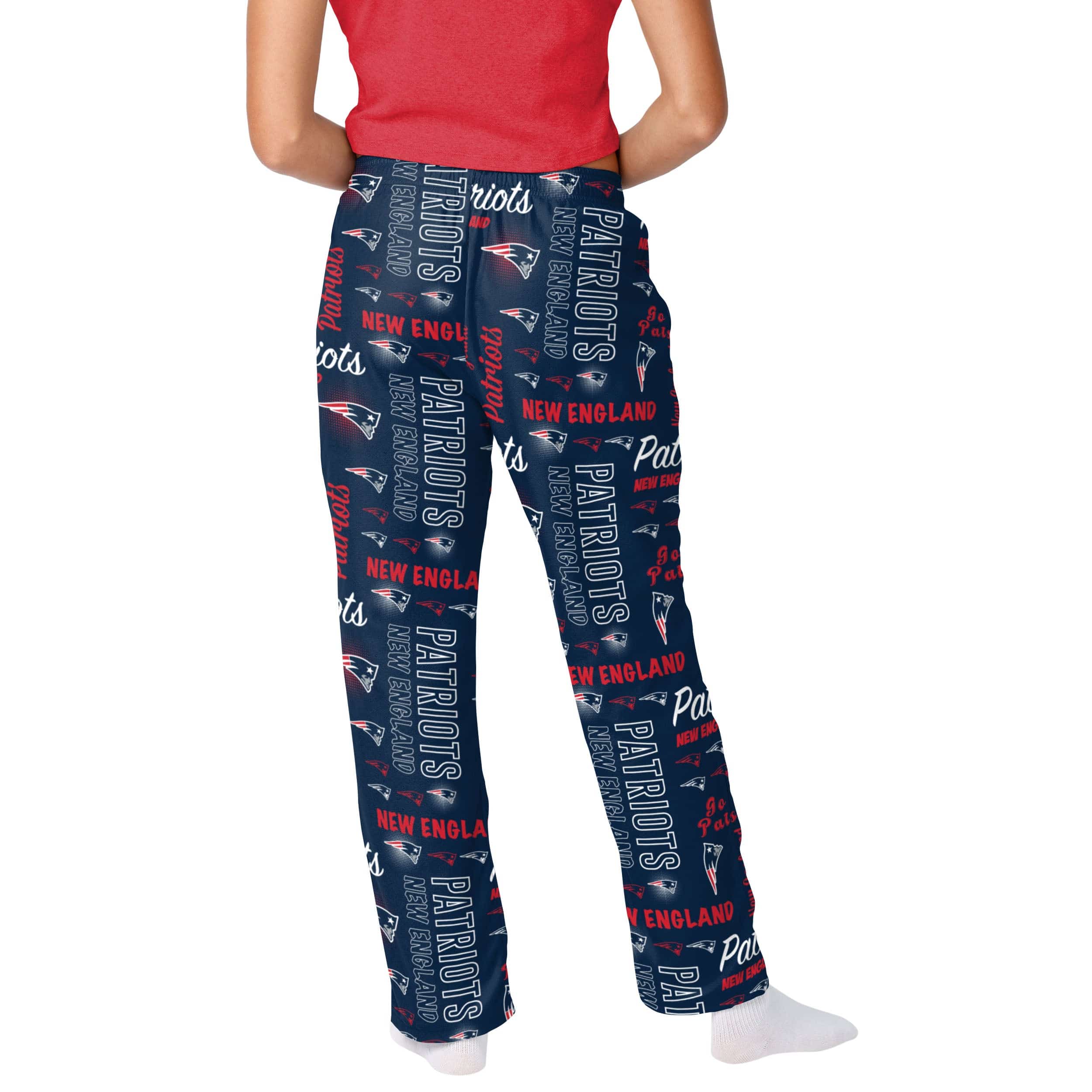 New England Patriots NFL Womens Mini Print Lounge Pants - Image 2