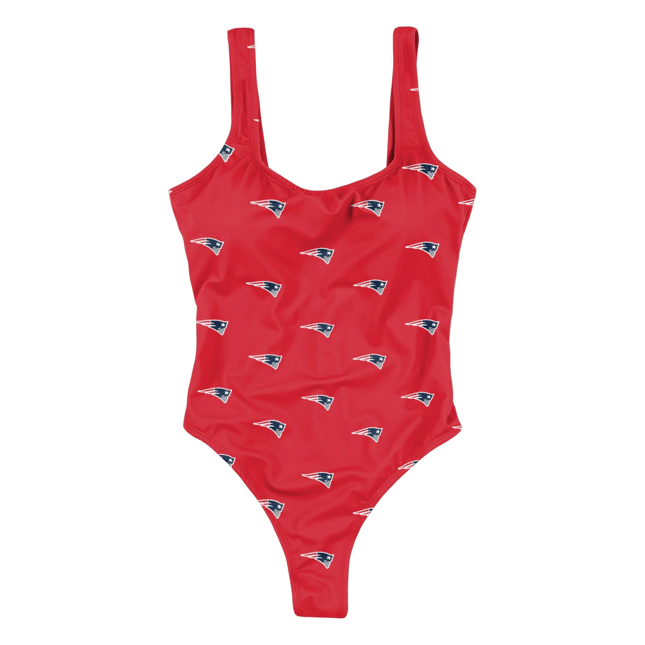 New England Patriots NFL Womens Mini Print One Piece Bathing Suit - Image 3