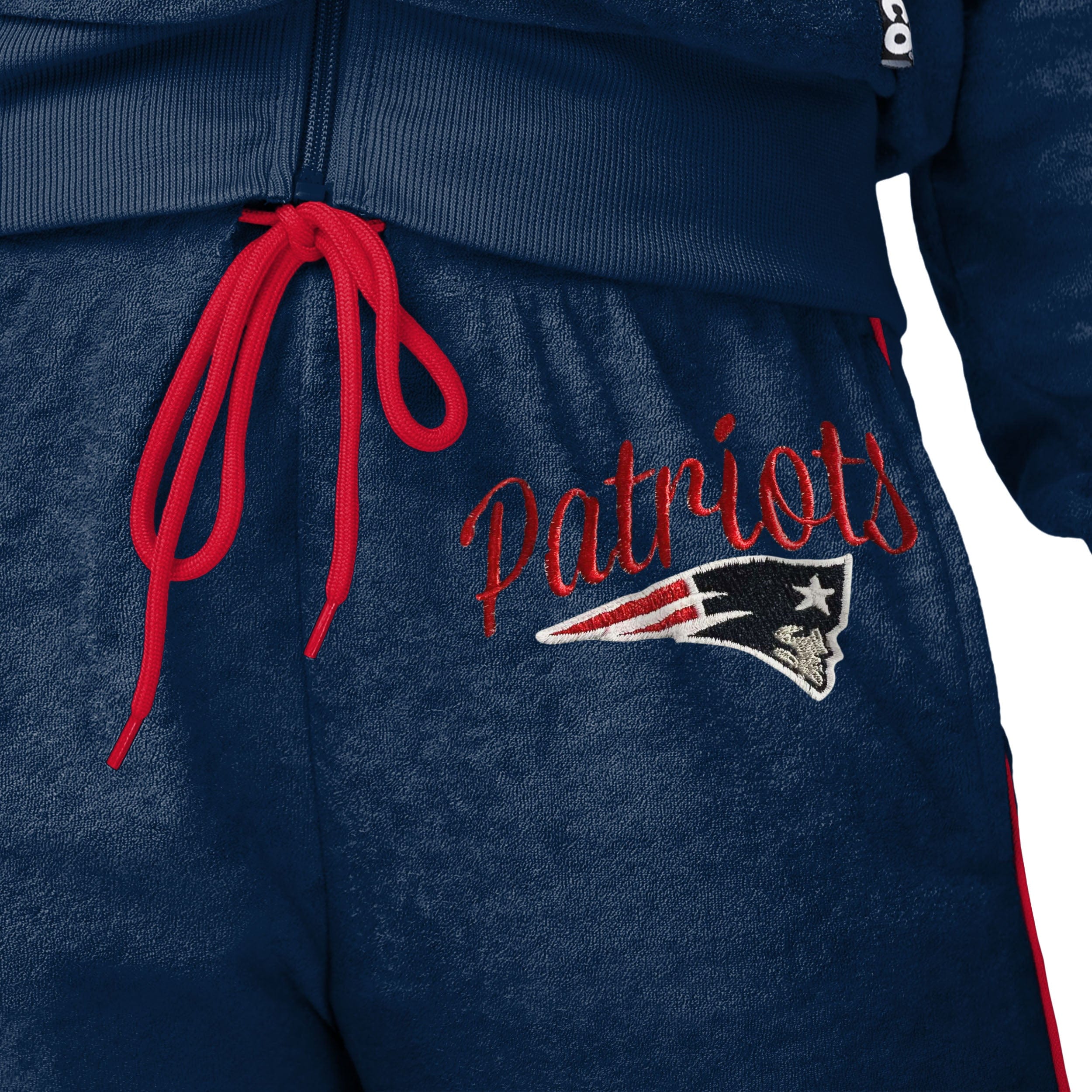 New England Patriots NFL Womens Terry Knit Joggers - Image 3