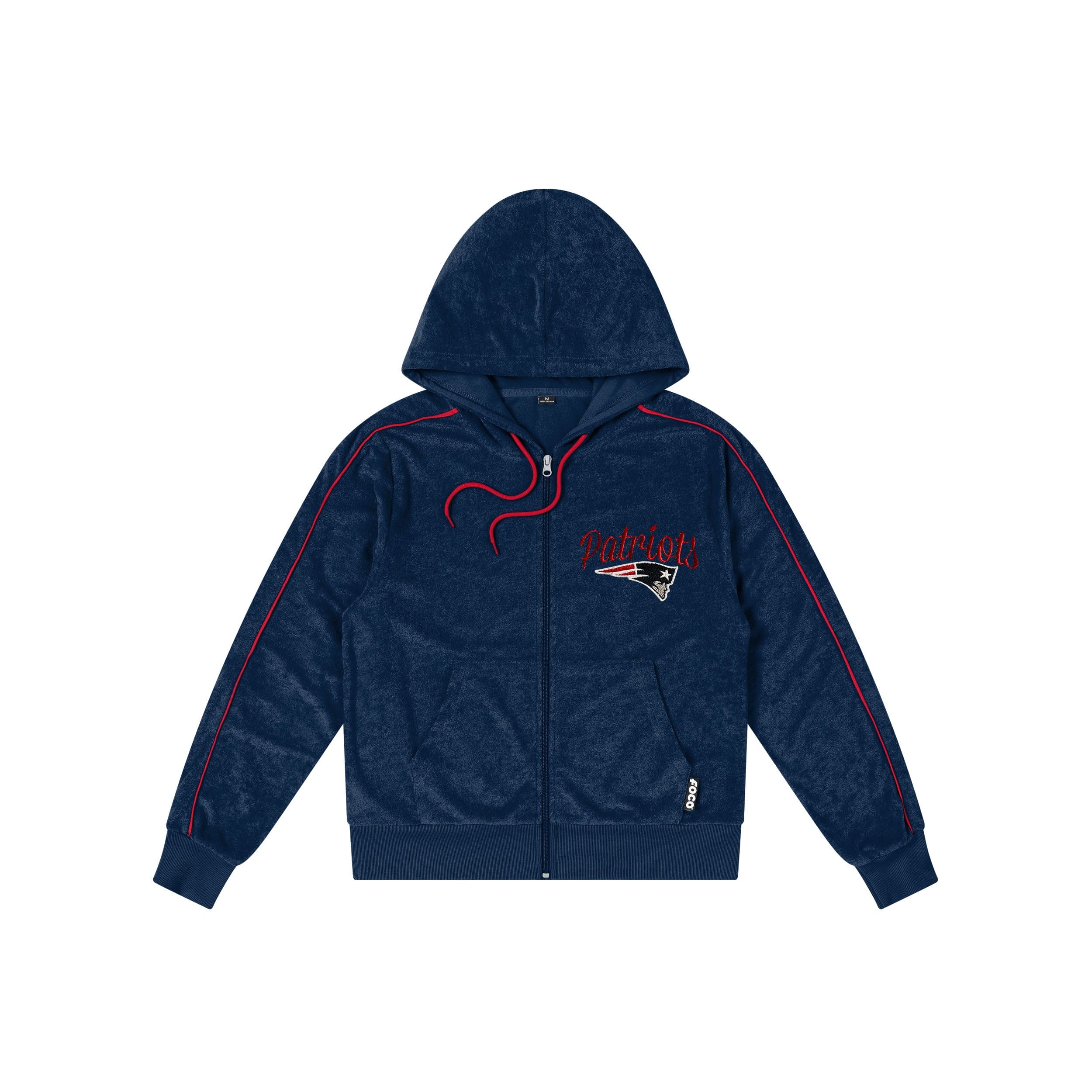 New England Patriots NFL Womens Terry Knit Zip Up Top - Image 5