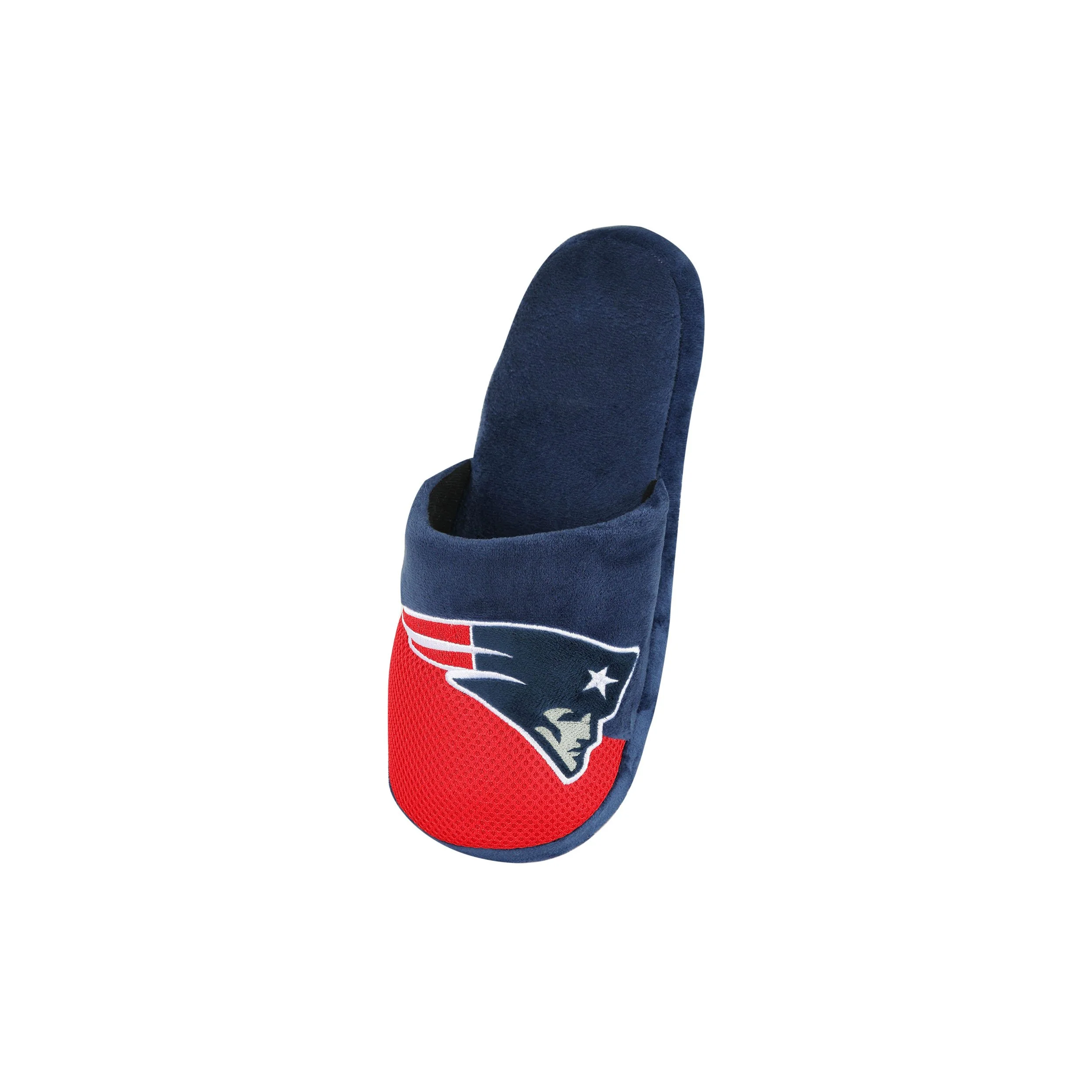 New England Patriots NFL Youth Logo Staycation Slippers - Image 3