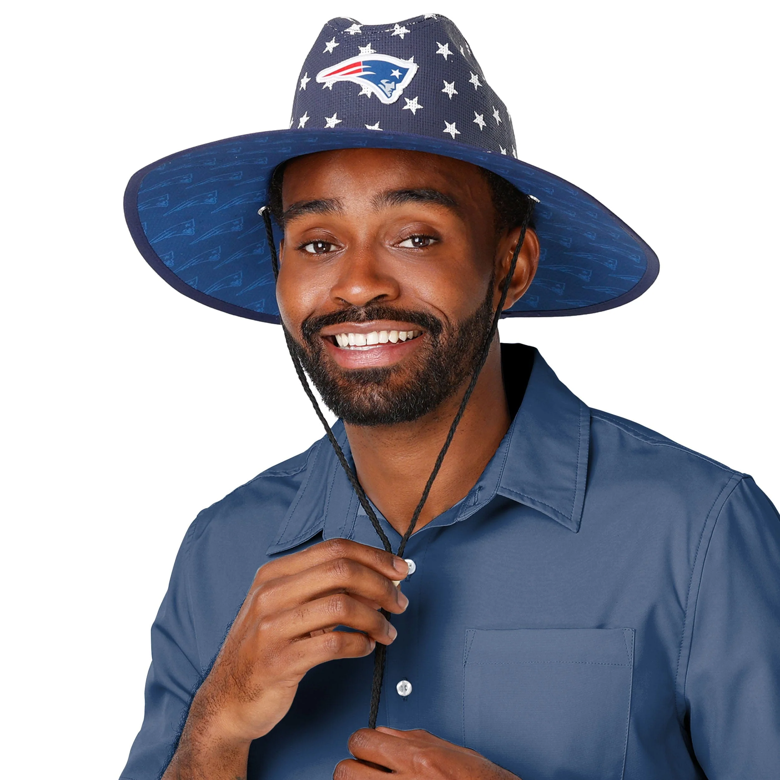 New England Patriots Thematic NFL Straw Hat - Image 3