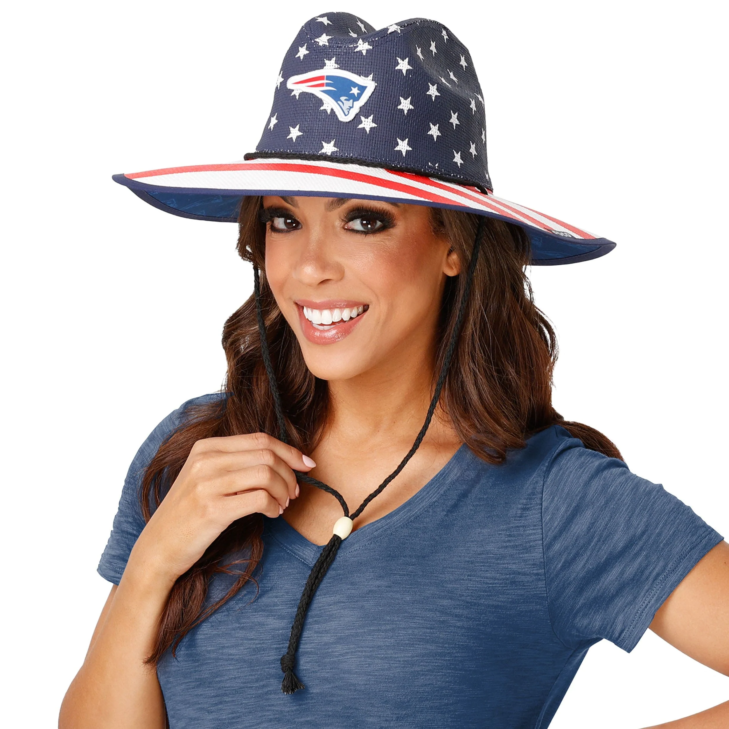 New England Patriots Thematic NFL Straw Hat - Image 4