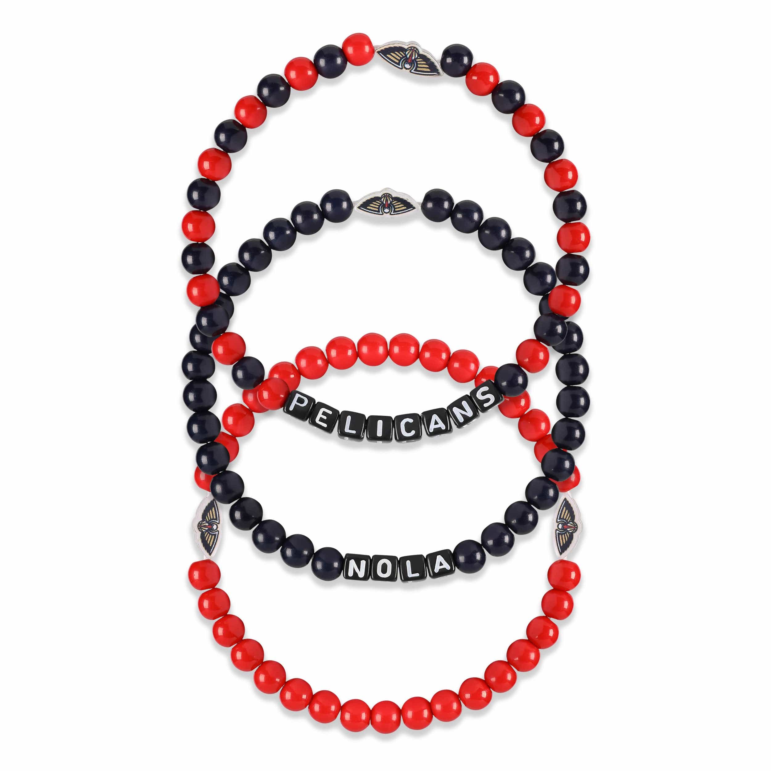 New Orleans Pelicans NBA 3 Pack Beaded Friendship Bracelet