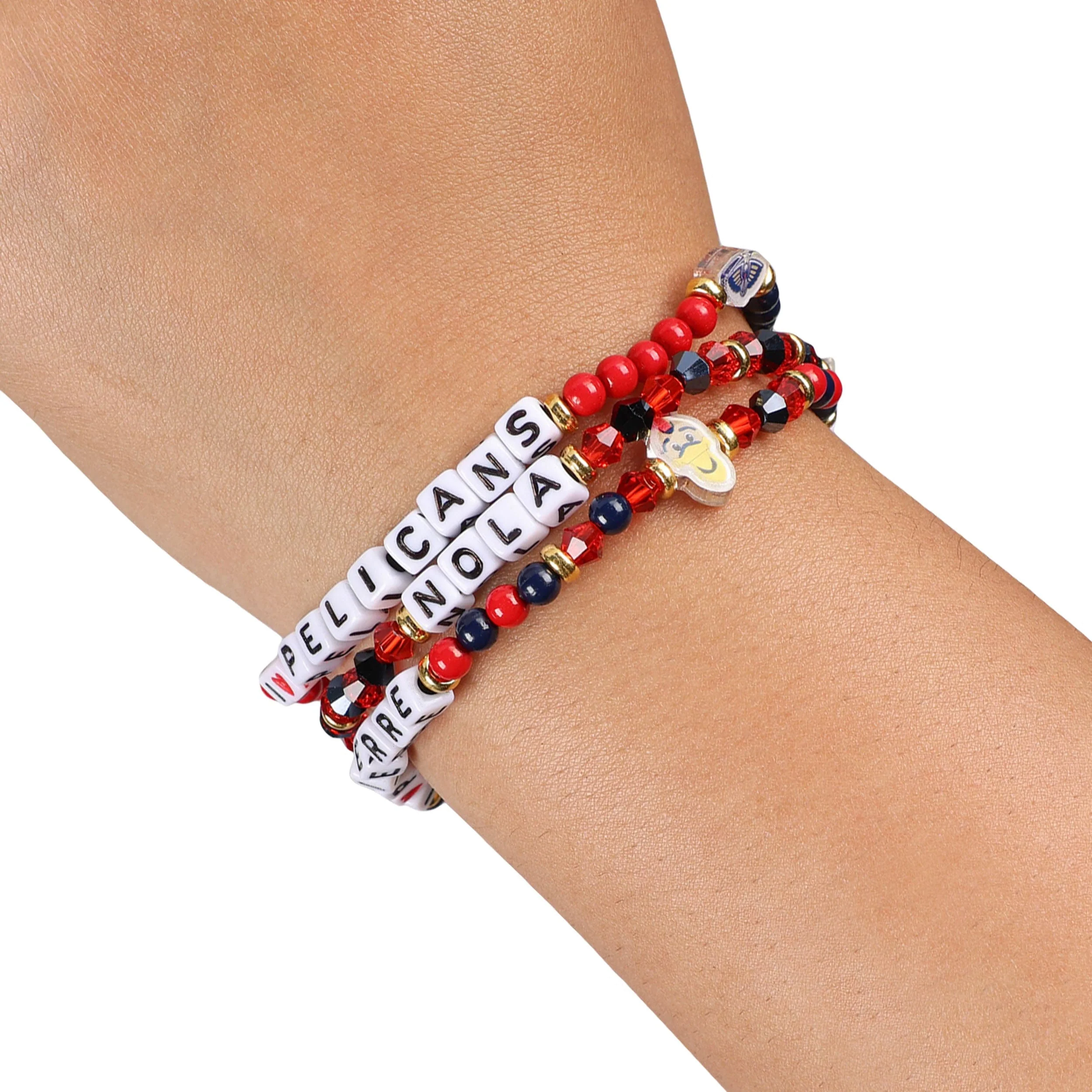 New Orleans Pelicans NBA 3 Pack Friendship Bracelet - Image 4
