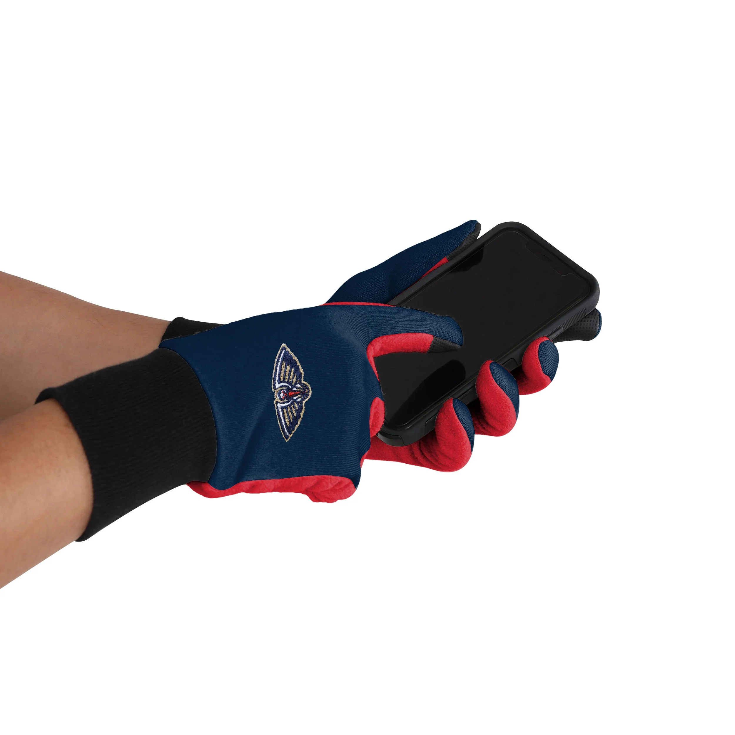 New Orleans Pelicans NBA Colored Texting Utility Gloves - Image 2