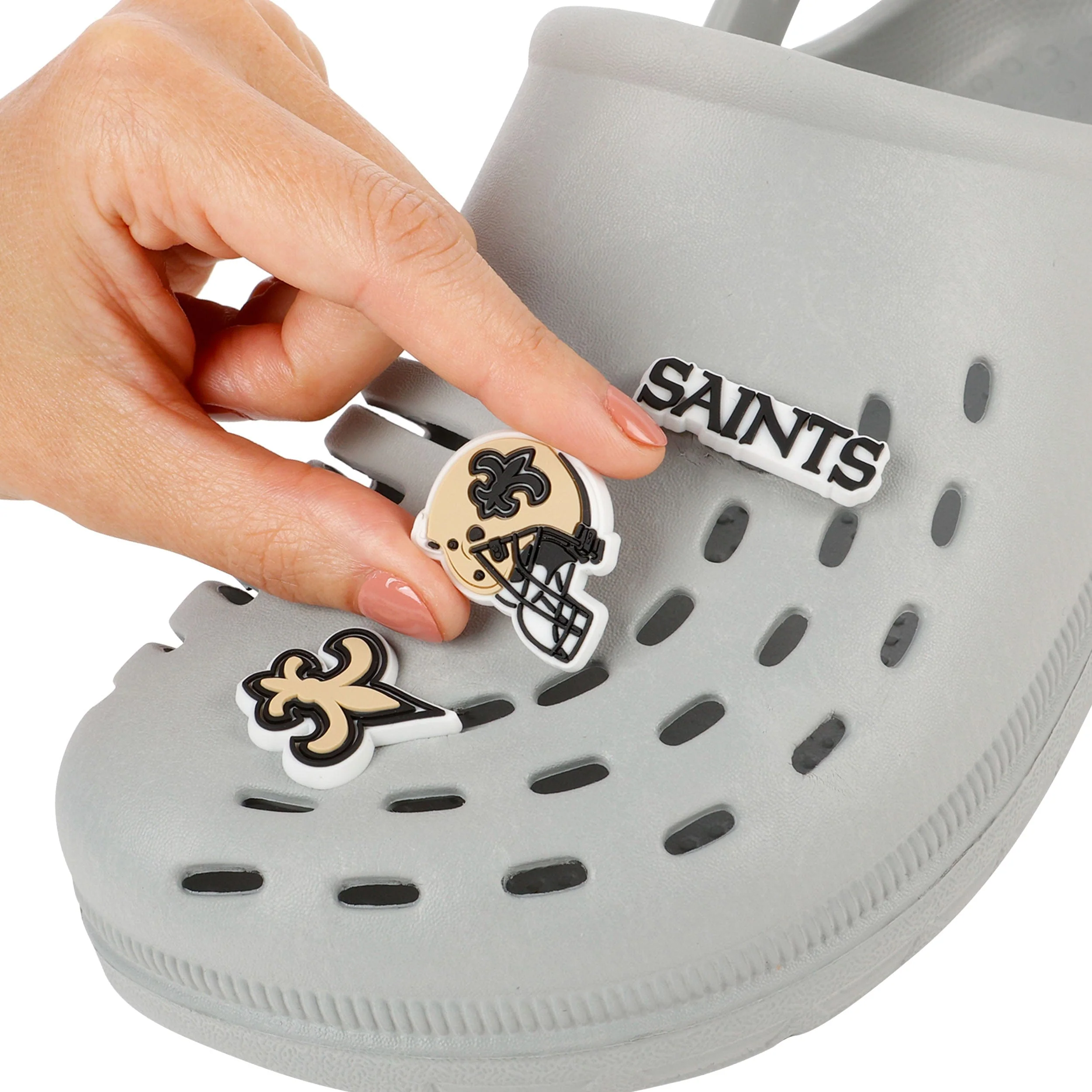New Orleans Saints NFL 10 Pack Team Clog Charms - Image 3