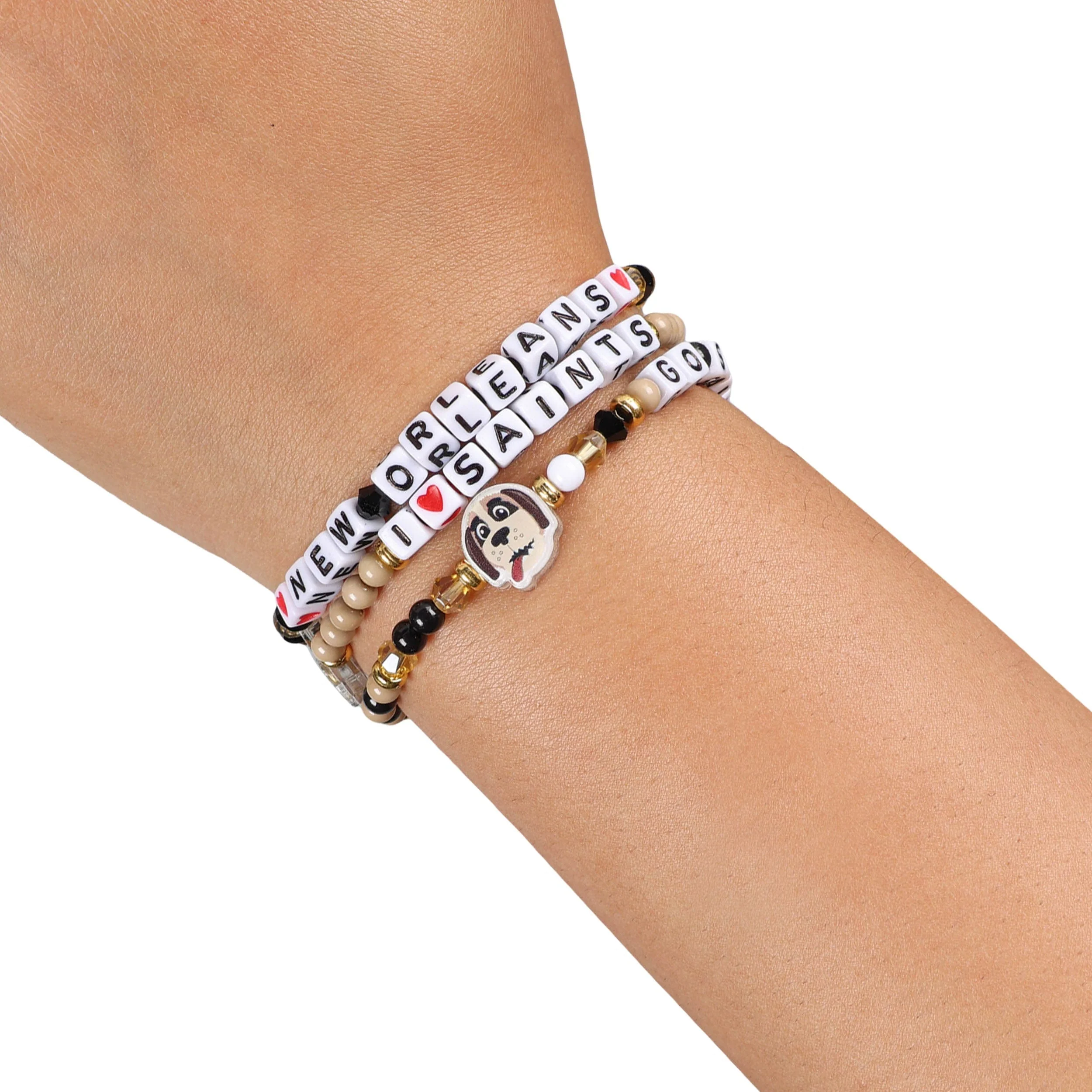 New Orleans Saints NFL 3 Pack Friendship Bracelet - Image 4