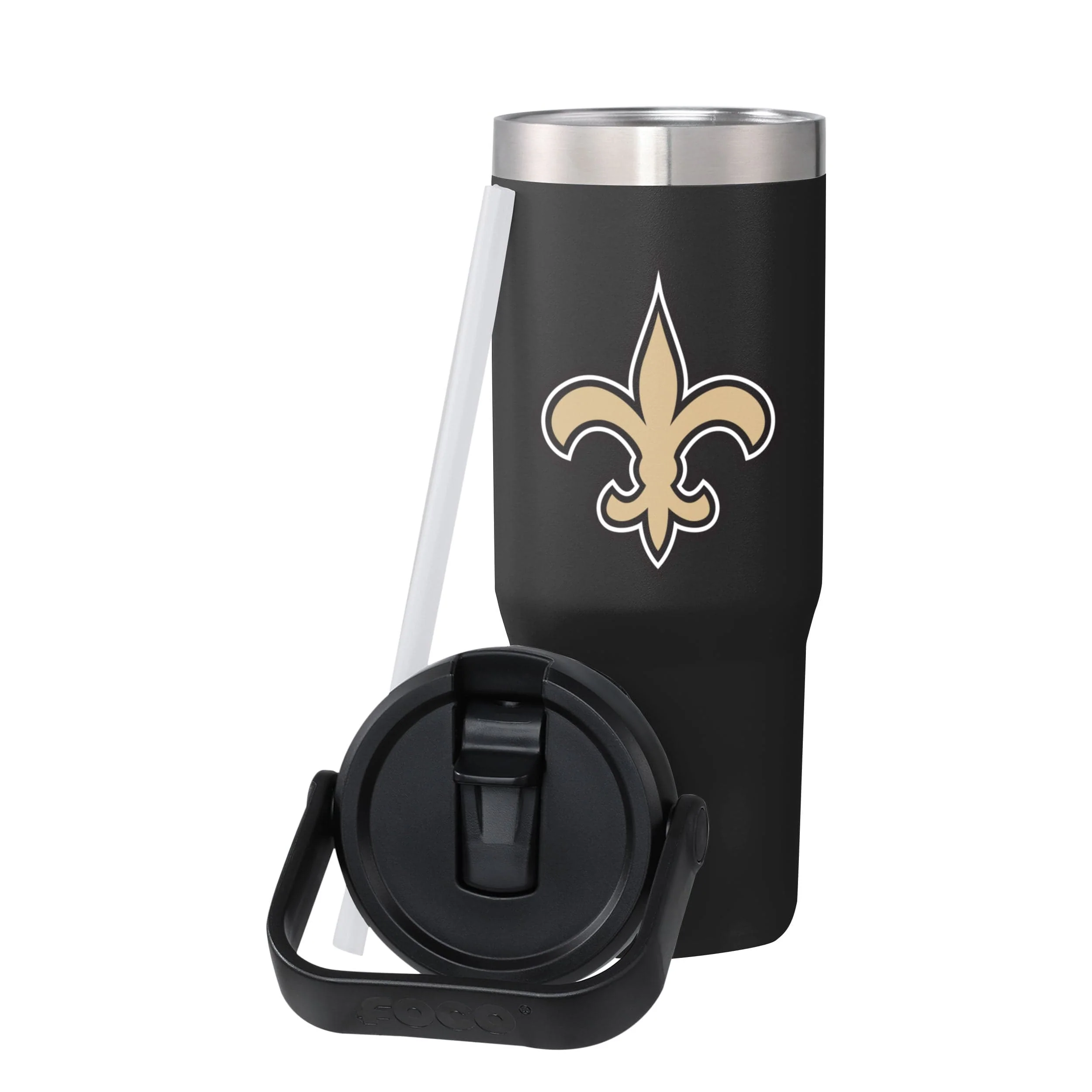 New Orleans Saints NFL 30 oz Straw Tumbler - Image 3