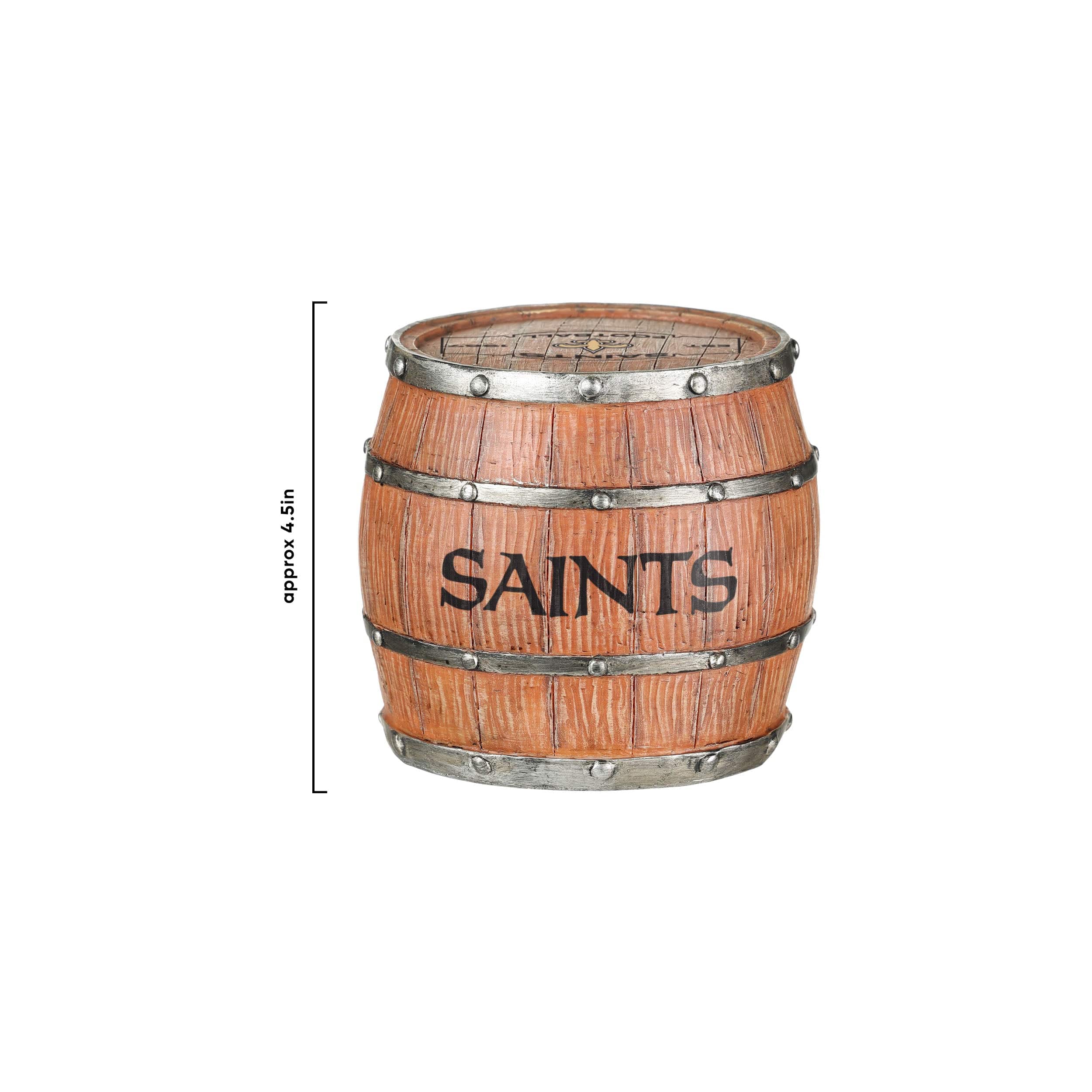 New Orleans Saints NFL 5 Pack Barrel Coaster Set - Image 6