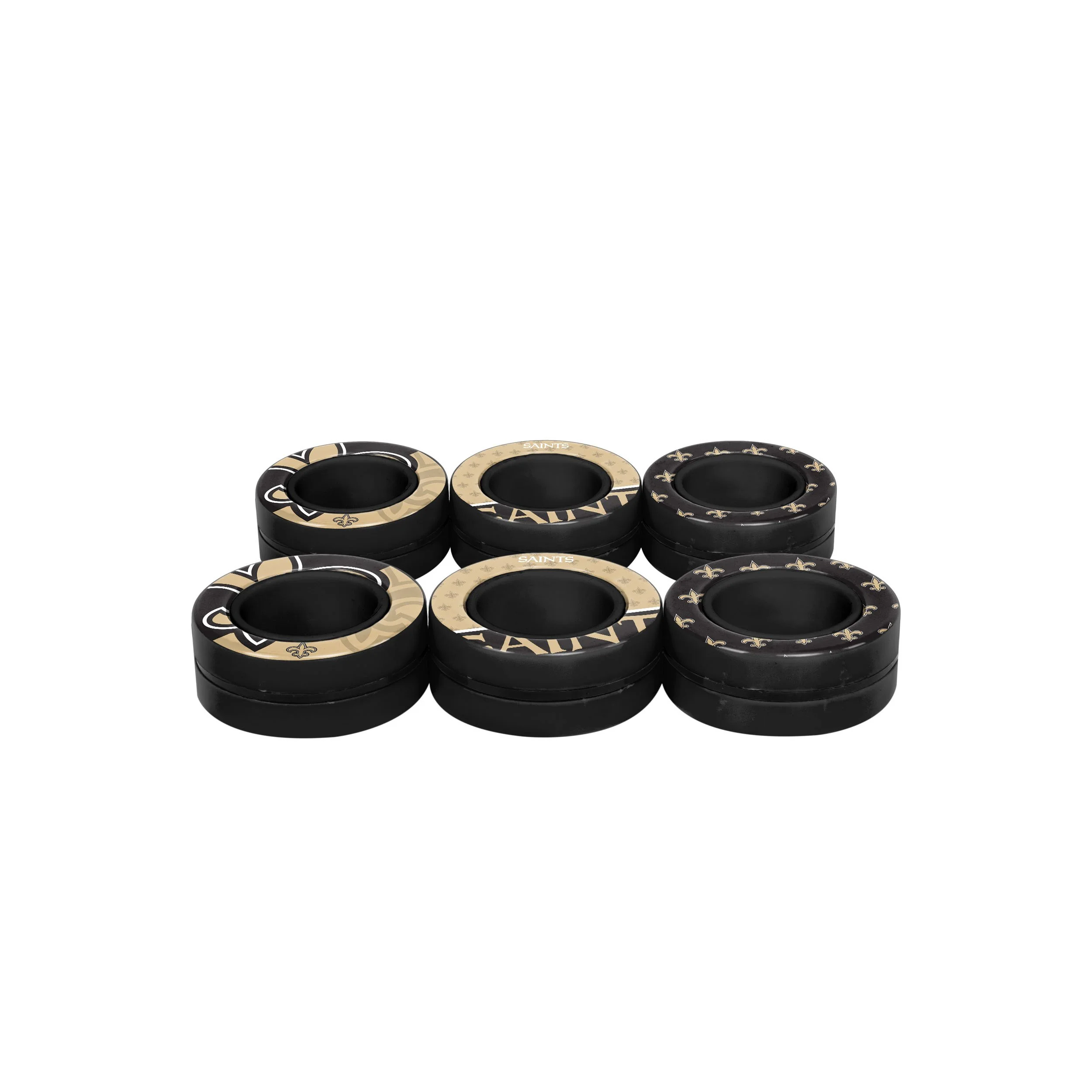 New Orleans Saints NFL 6 Pack Magnetic Finger Rings - Image 3