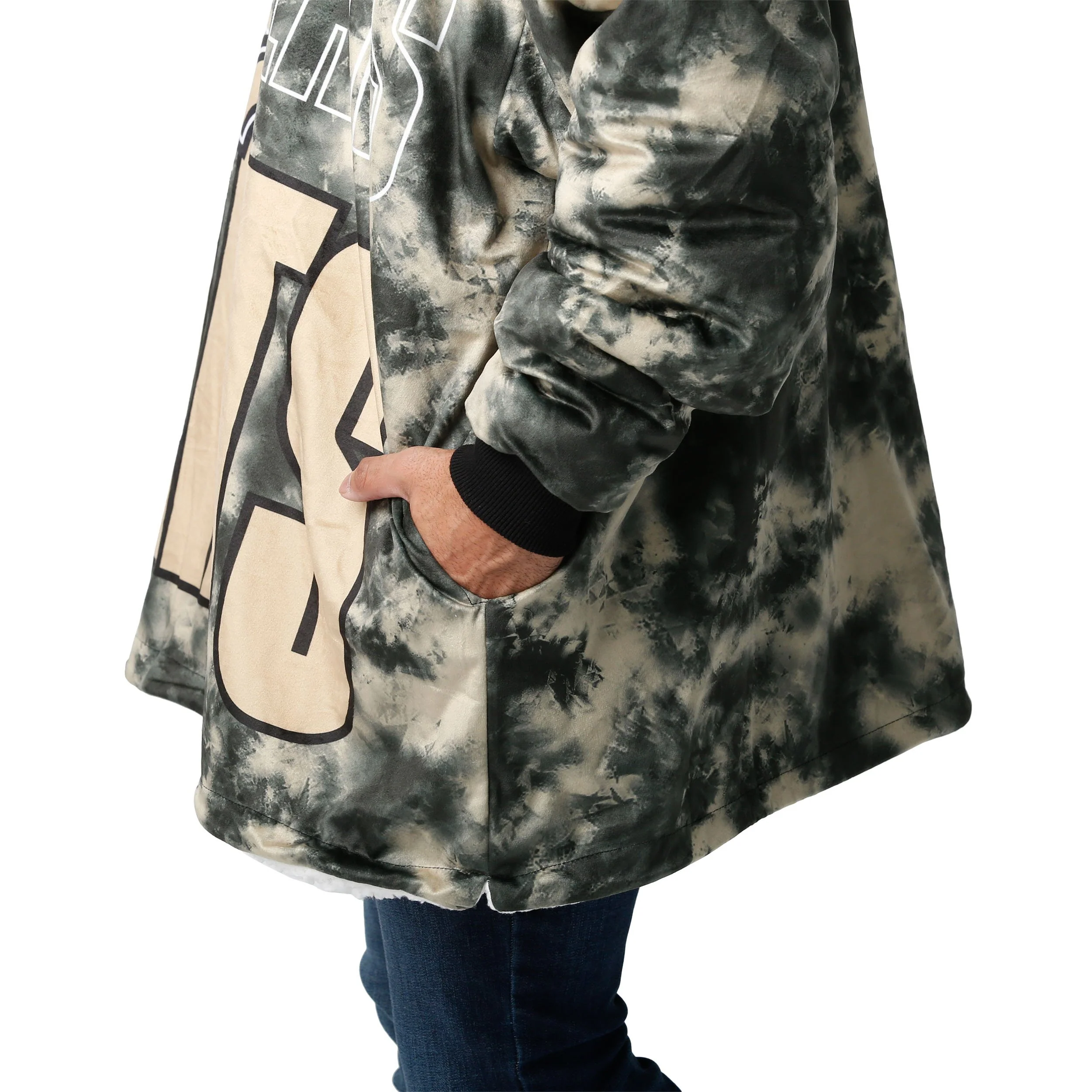 New Orleans Saints NFL Bold Logo Camo Hoodeez - Image 5