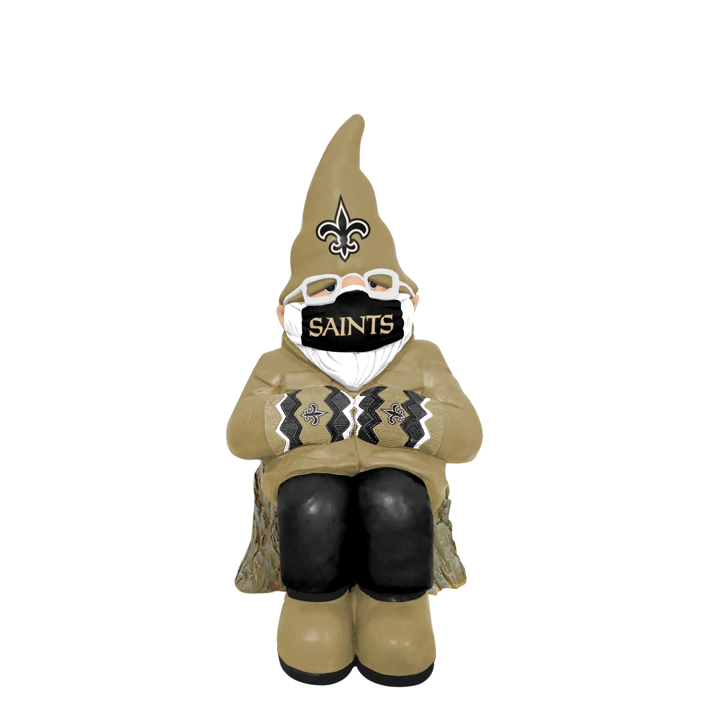 New Orleans Saints NFL Bundled Up Gnome