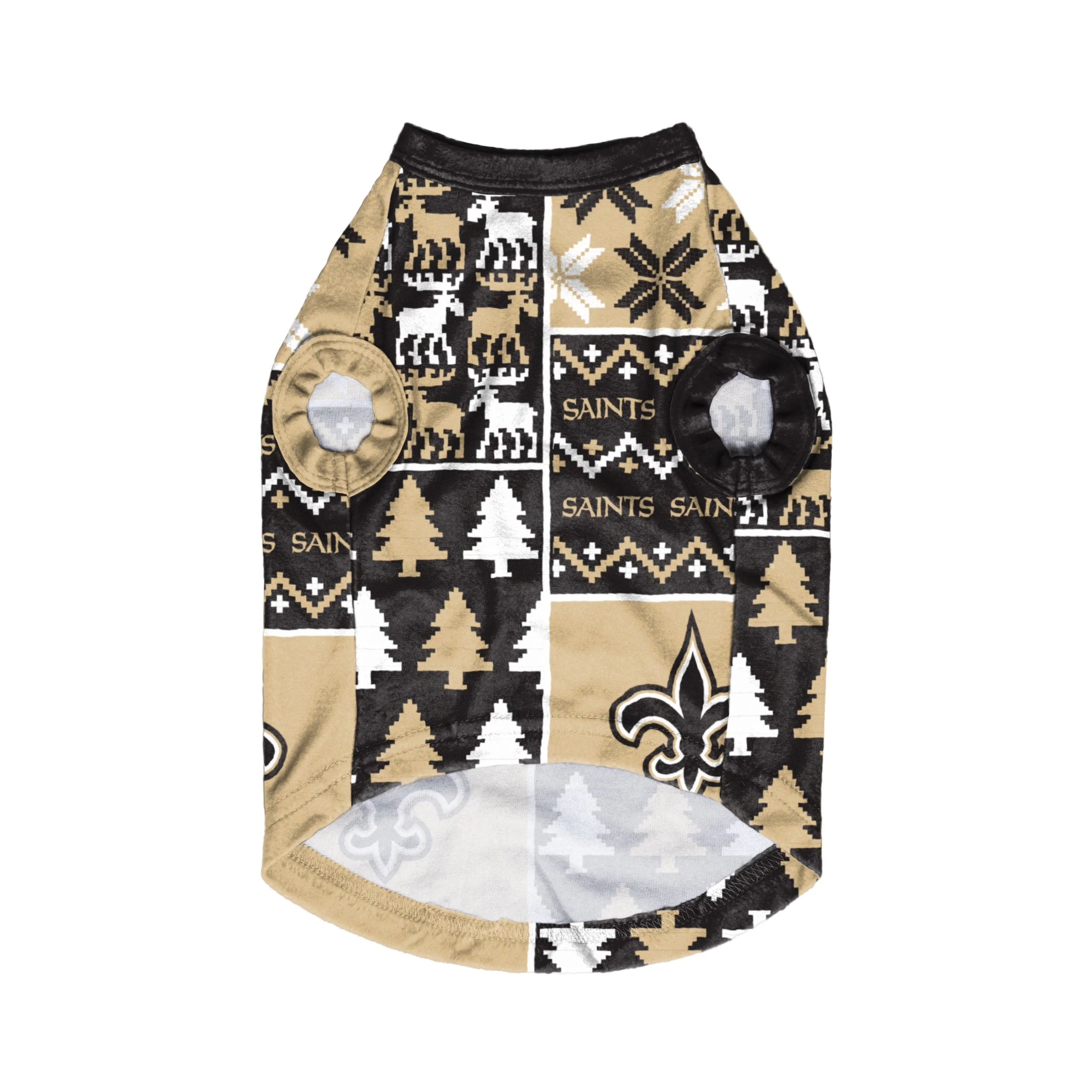 New Orleans Saints NFL Busy Block Dog Sweater - Image 3