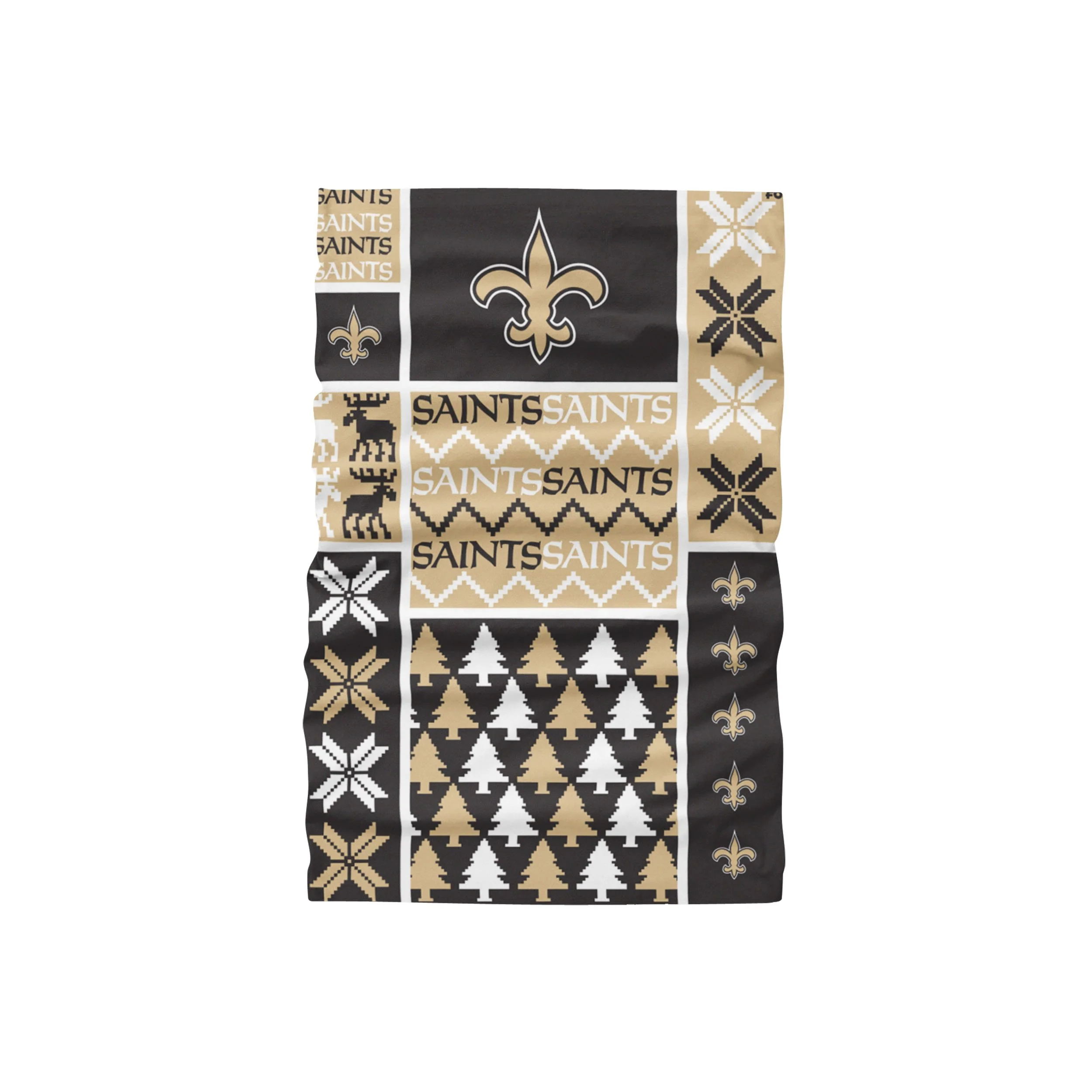 New Orleans Saints NFL Busy Block Gaiter Scarf - Image 2
