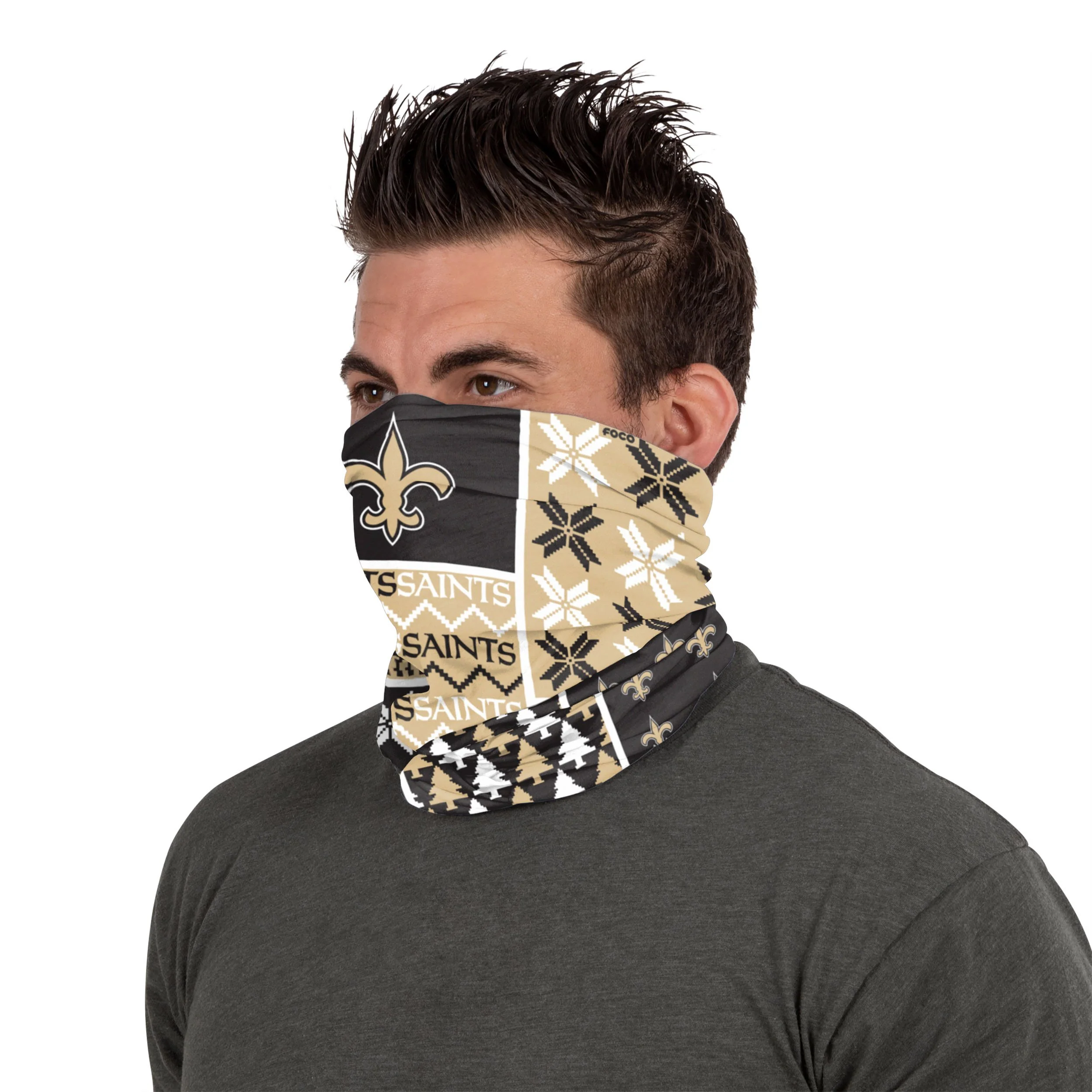 New Orleans Saints NFL Busy Block Gaiter Scarf - Image 4