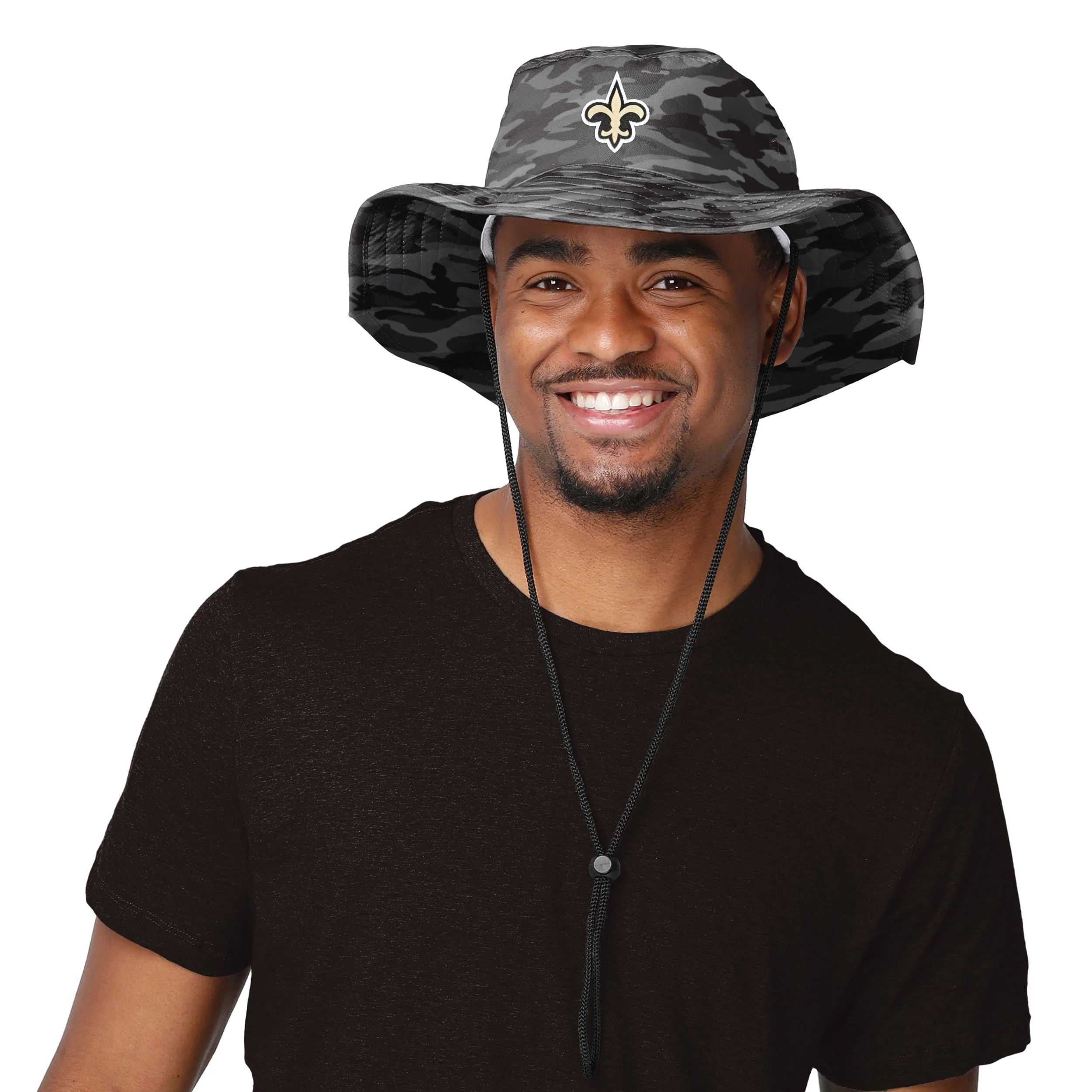 New Orleans Saints NFL Camo Boonie Hat - Image 2