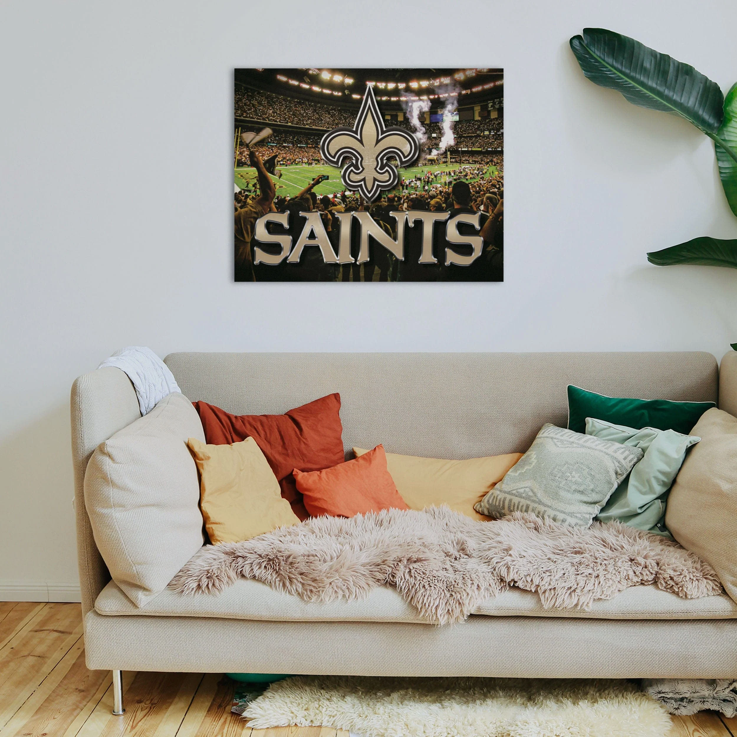 New Orleans Saints NFL Canvas Wall Sign - Image 3