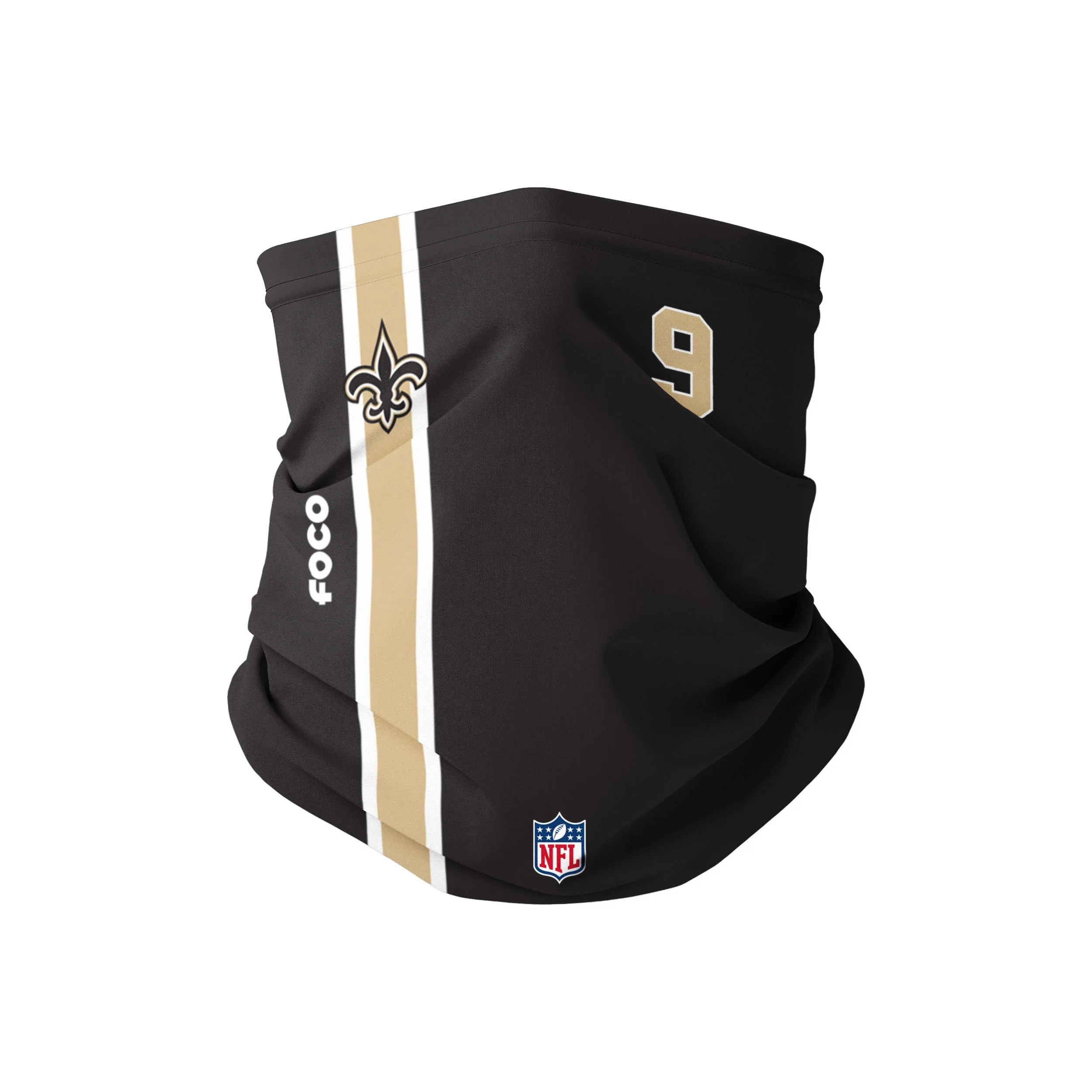 New Orleans Saints NFL Drew Brees On-Field Sideline Gaiter Scarf