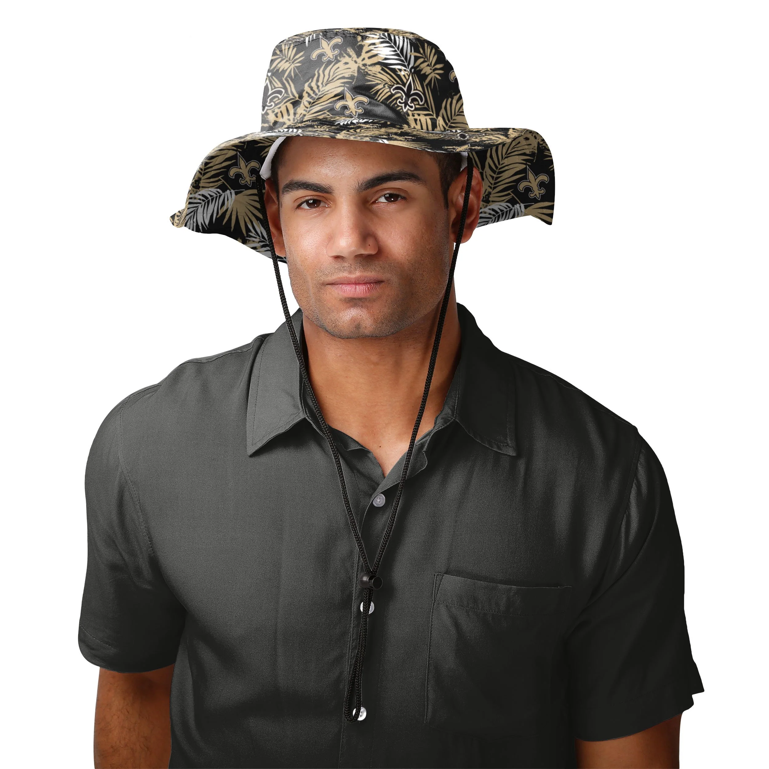 New Orleans Saints NFL Floral Boonie Hat - Image 2