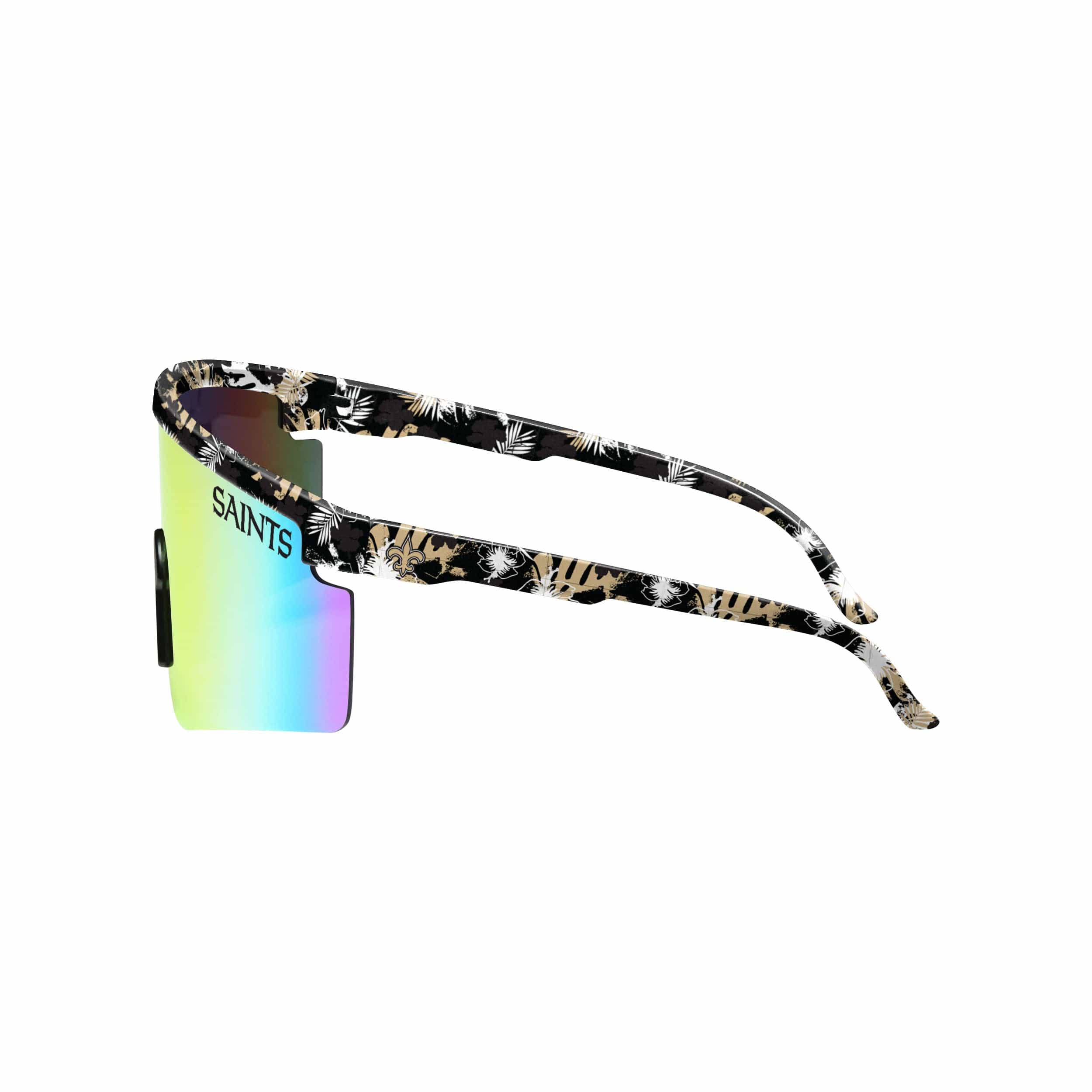 New Orleans Saints NFL Floral Large Frame Sunglasses - Image 3