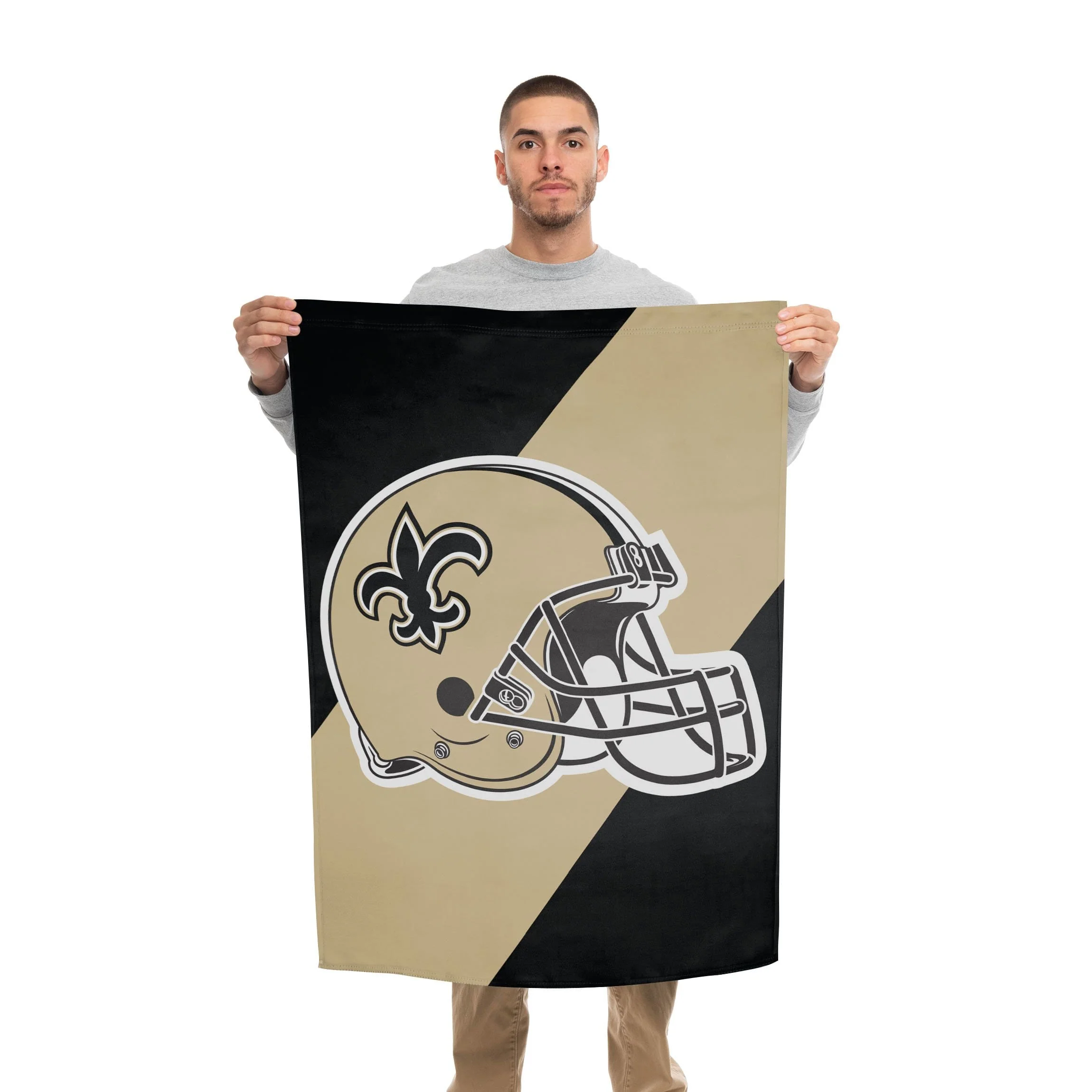 New Orleans Saints NFL Helmet Vertical Flag - Image 2