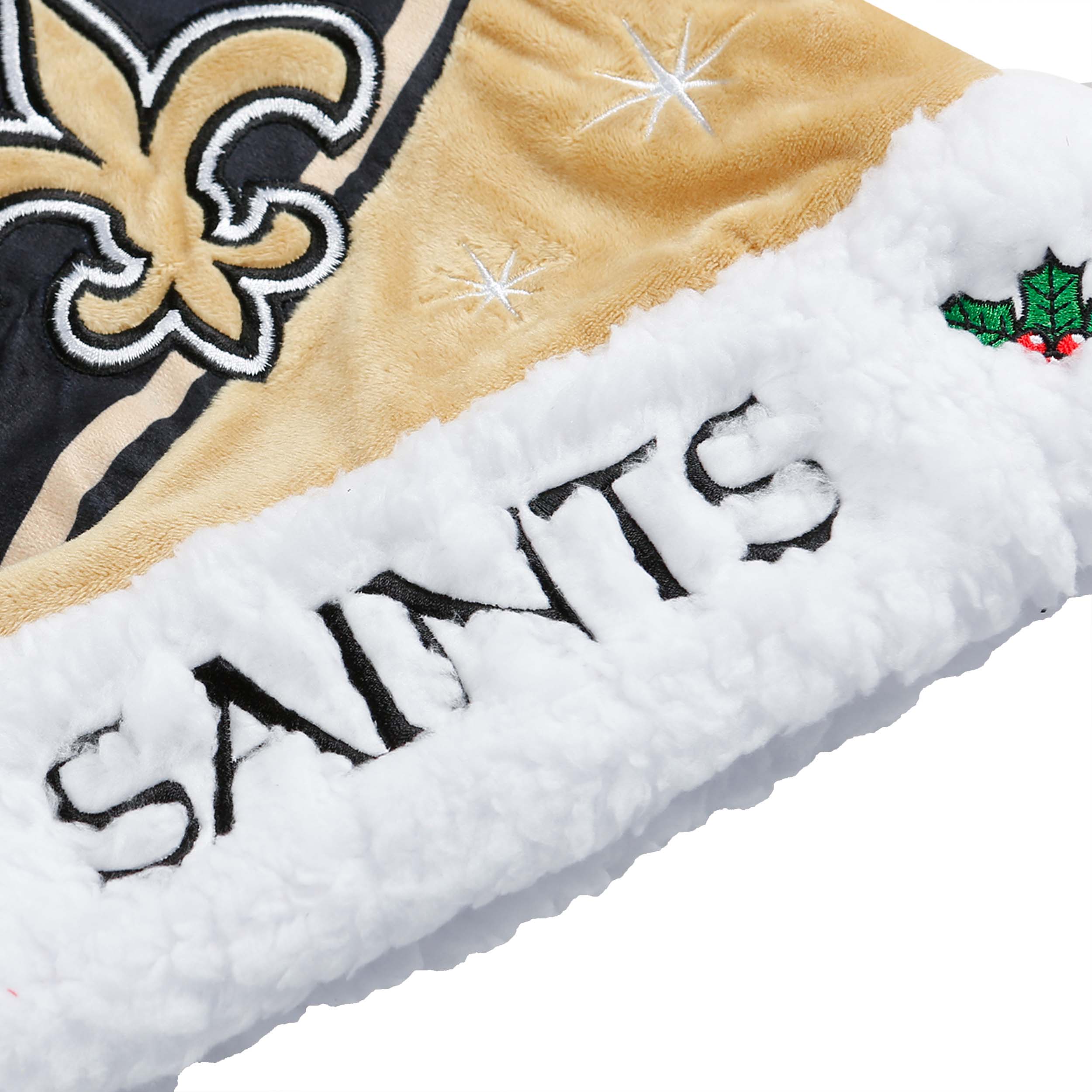 New Orleans Saints NFL High End Santa Hat - Image 2
