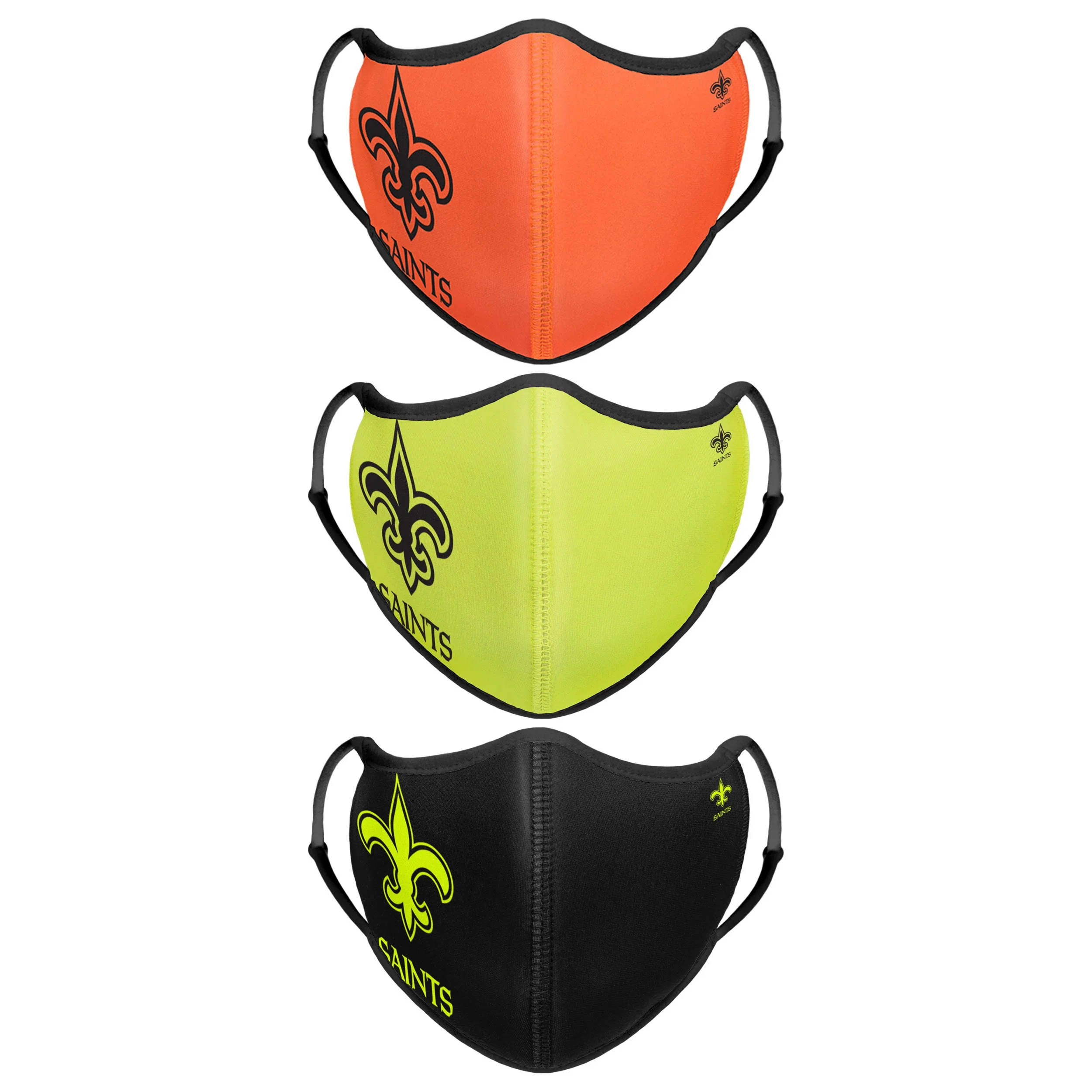 New Orleans Saints NFL Highlights Sport 3 Pack Face Cover