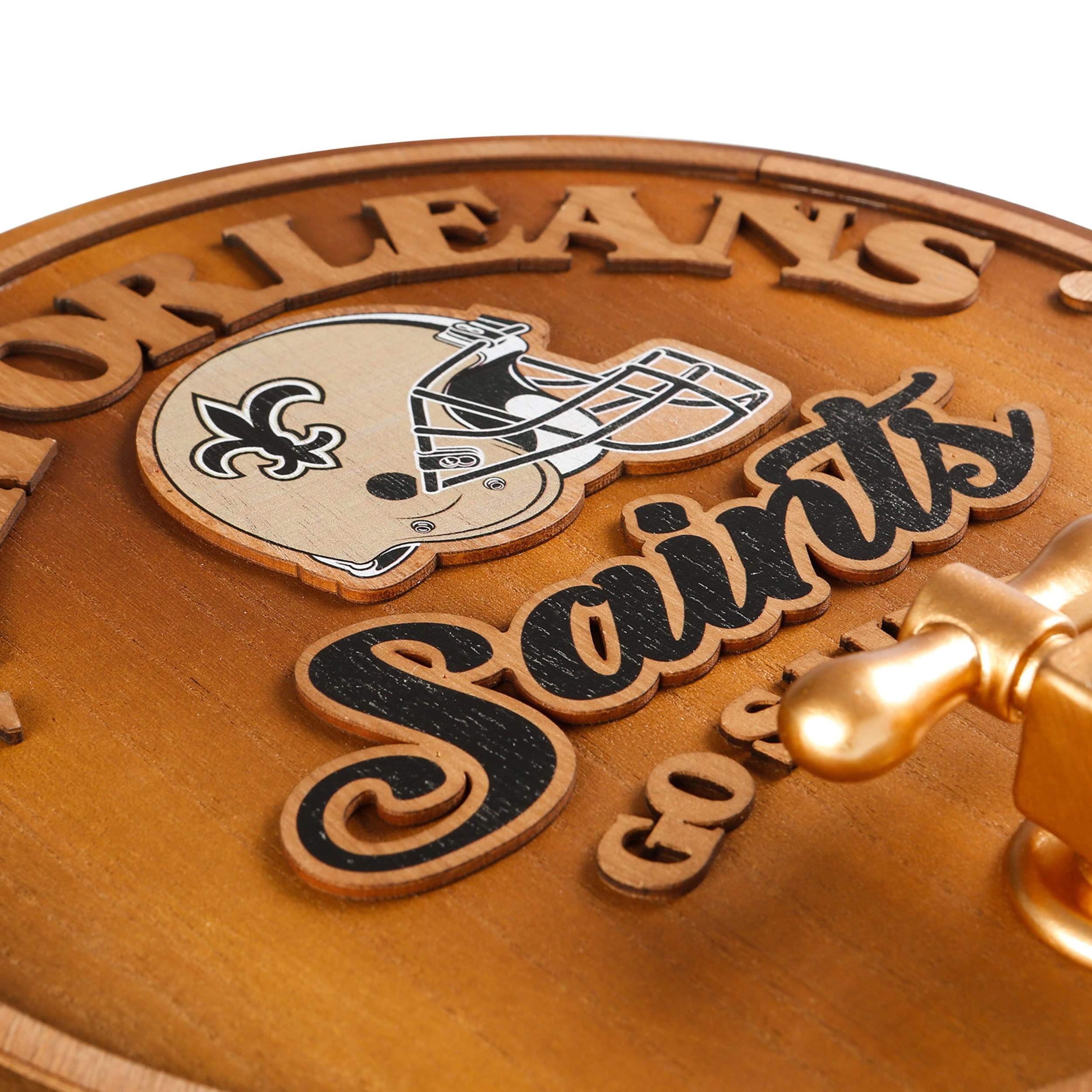 New Orleans Saints NFL Keg Tap Sign - Image 4