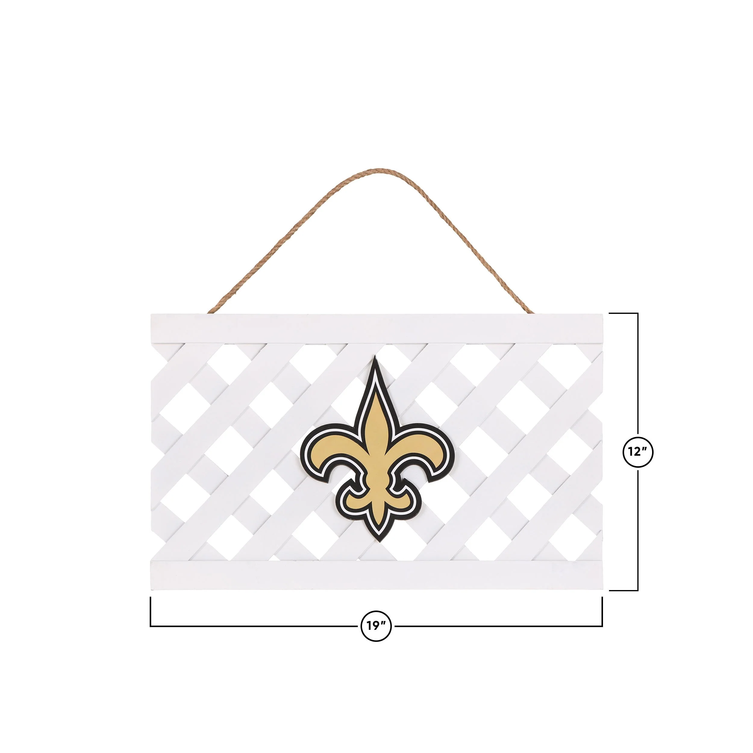 New Orleans Saints NFL Lattice Garden Sign - Image 3