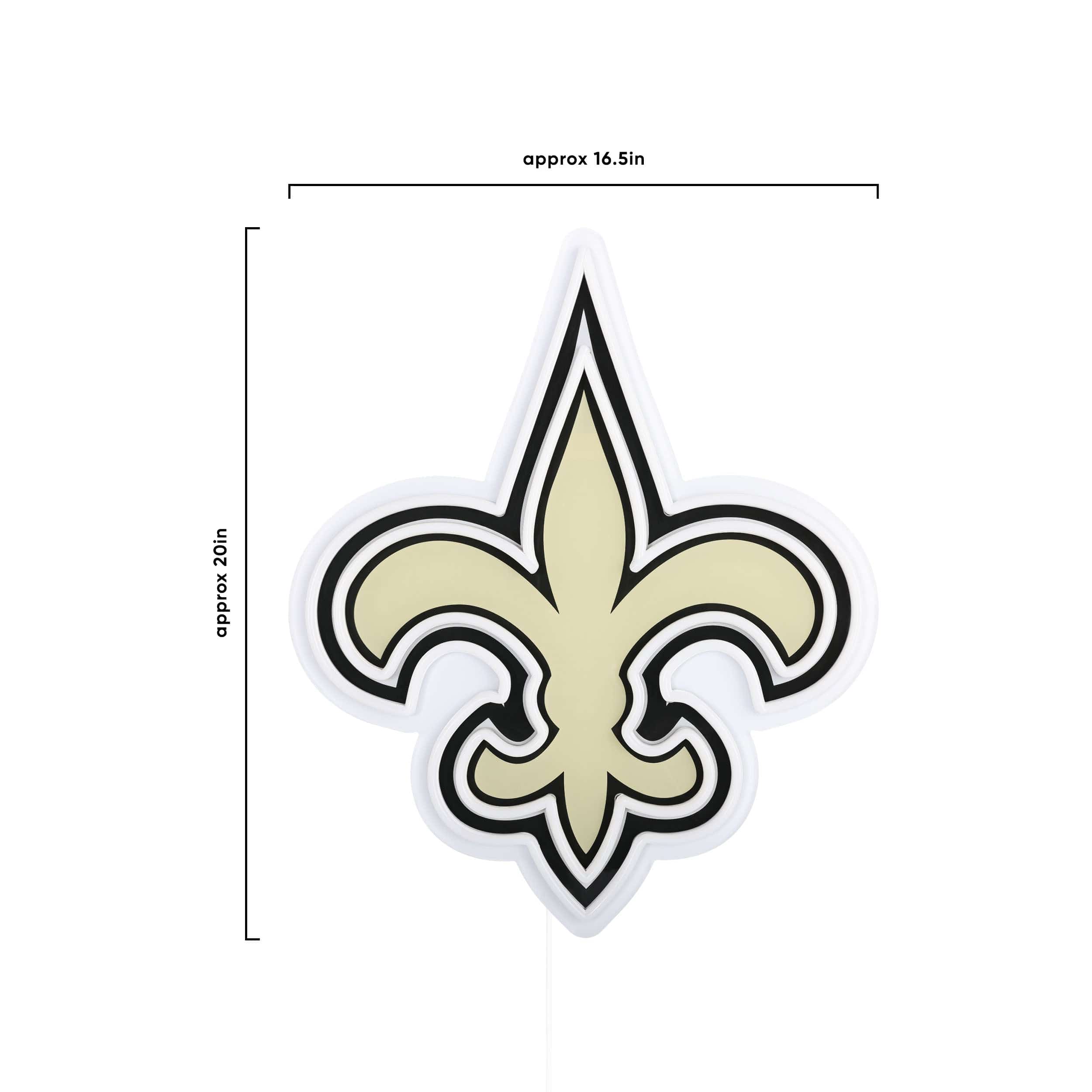 New Orleans Saints NFL LED Neon Light Up Team Logo Sign - Image 5