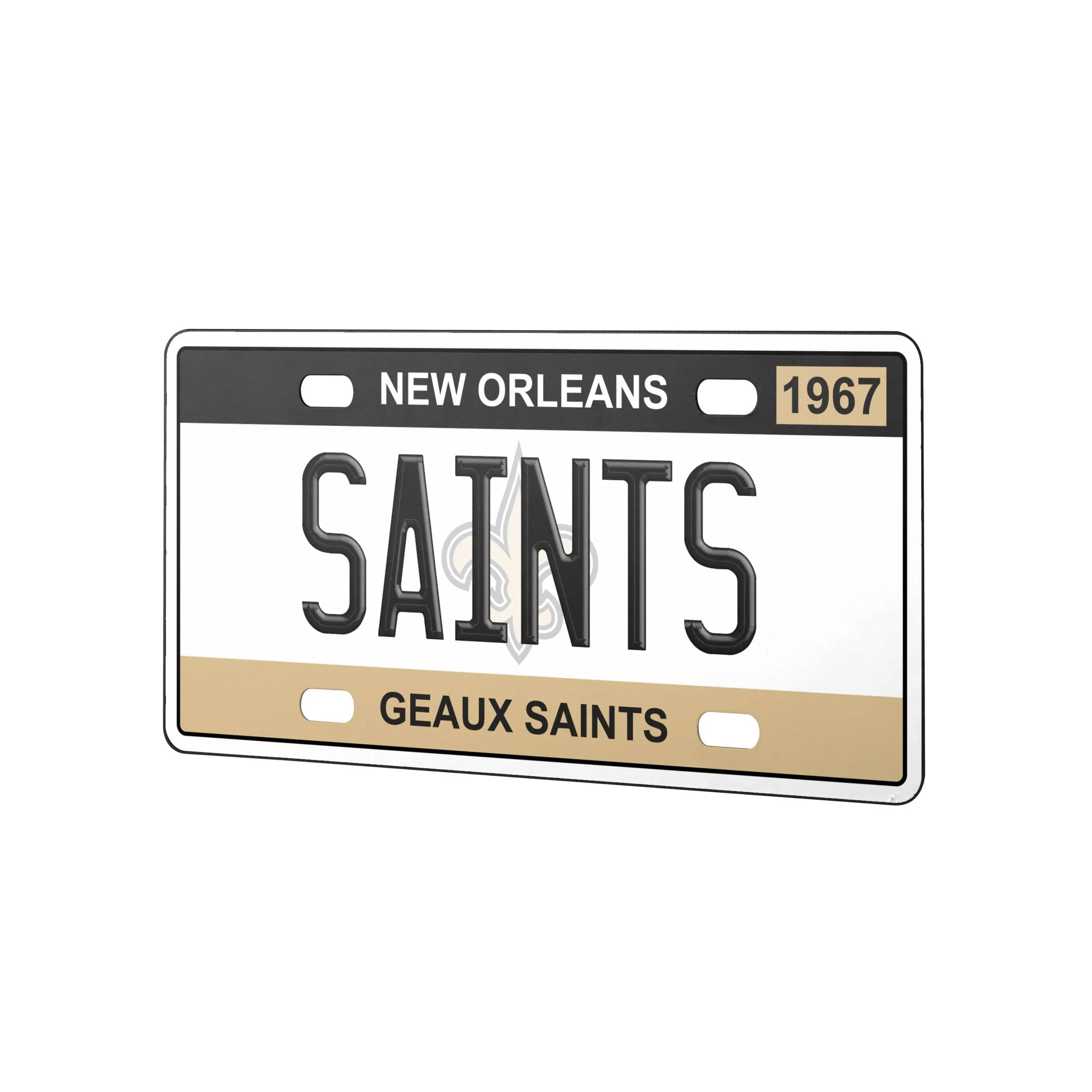 New Orleans Saints NFL License Plate Wall Sign - Image 2