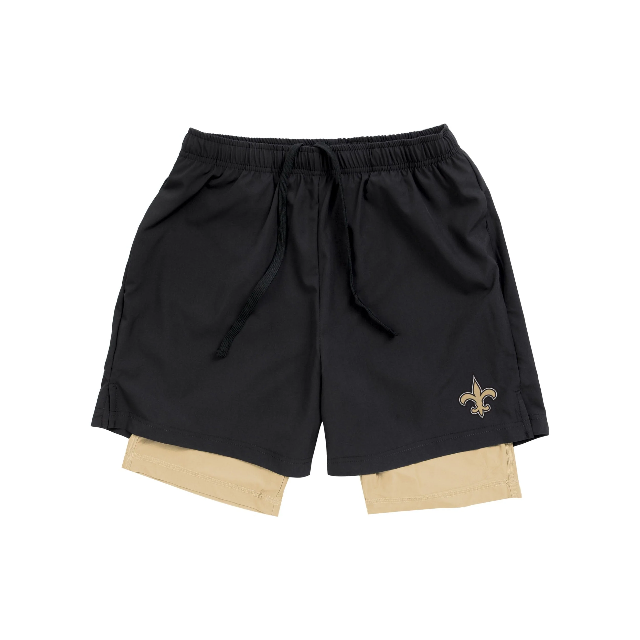 New Orleans Saints NFL Mens Black Team Color Lining Shorts - Image 4
